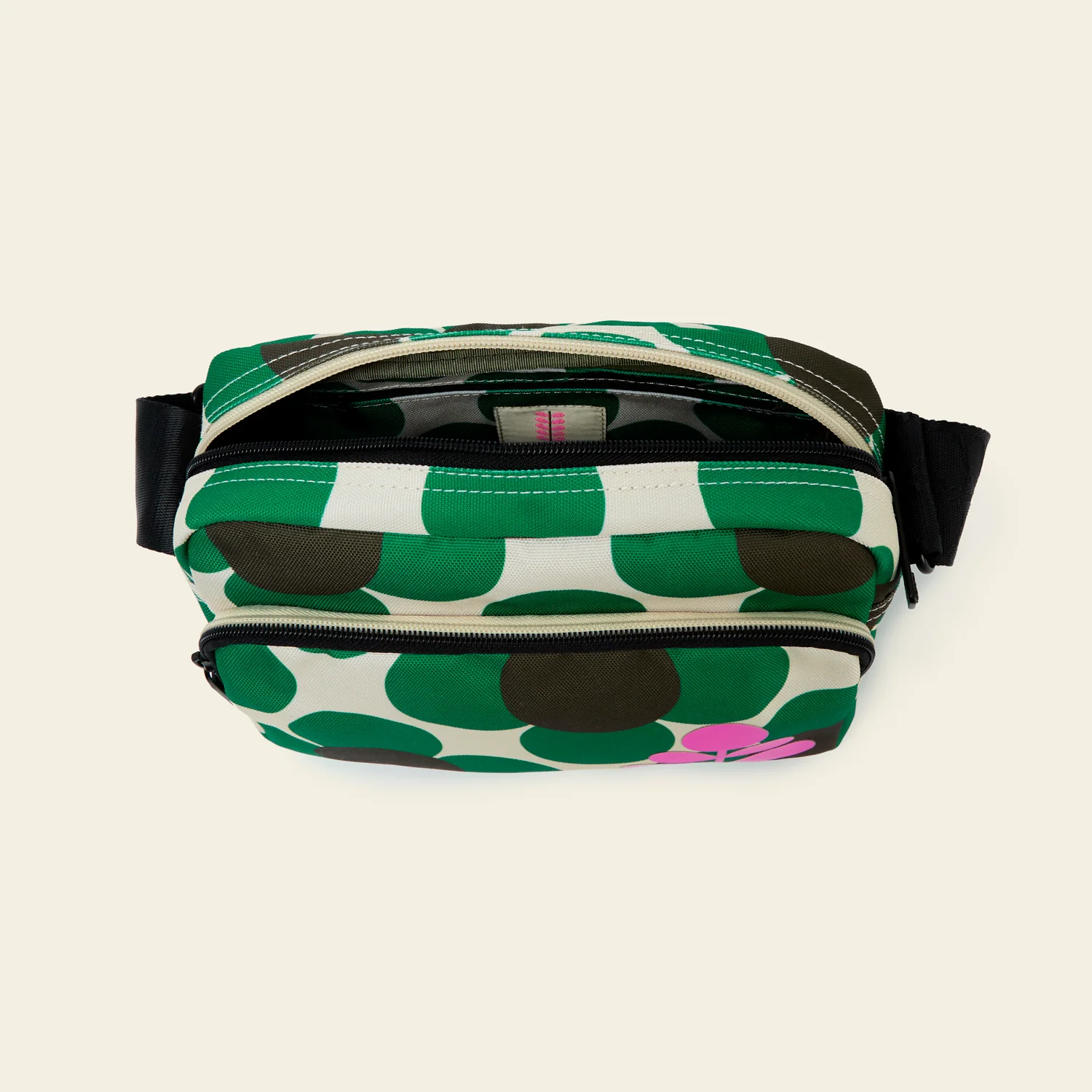 Angle Camera Bag - Retro Flower Emerald - Image 5