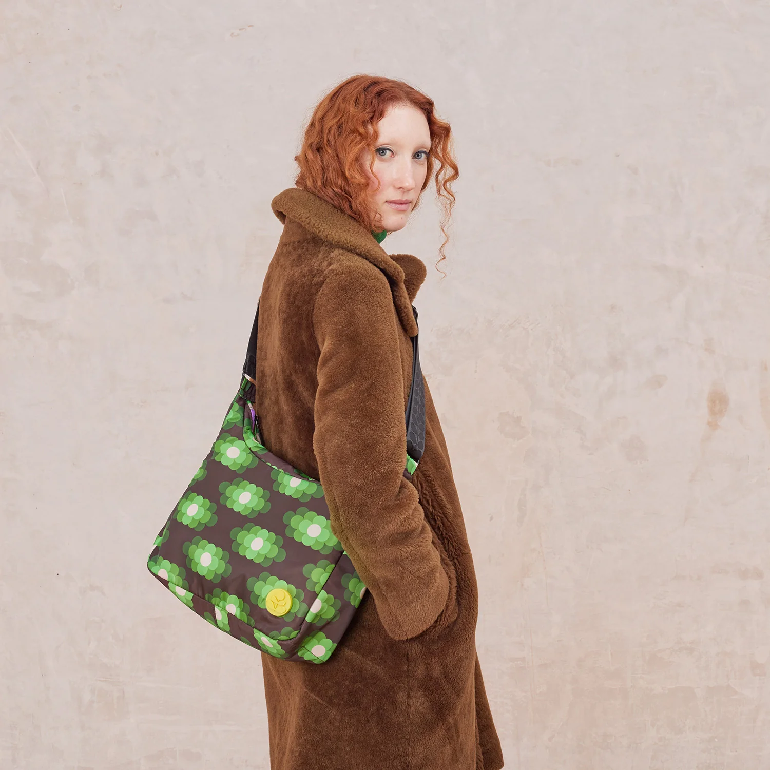 Area Hobo Bag - Flower Haze Neon Green - Image 5
