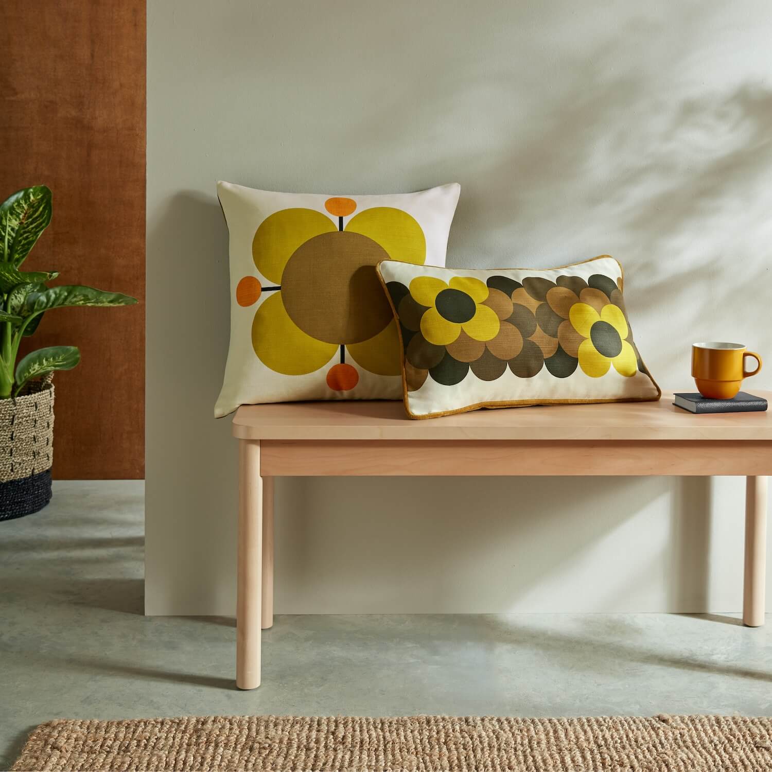 Atomic Flower Cushion - Primrose - Image 2