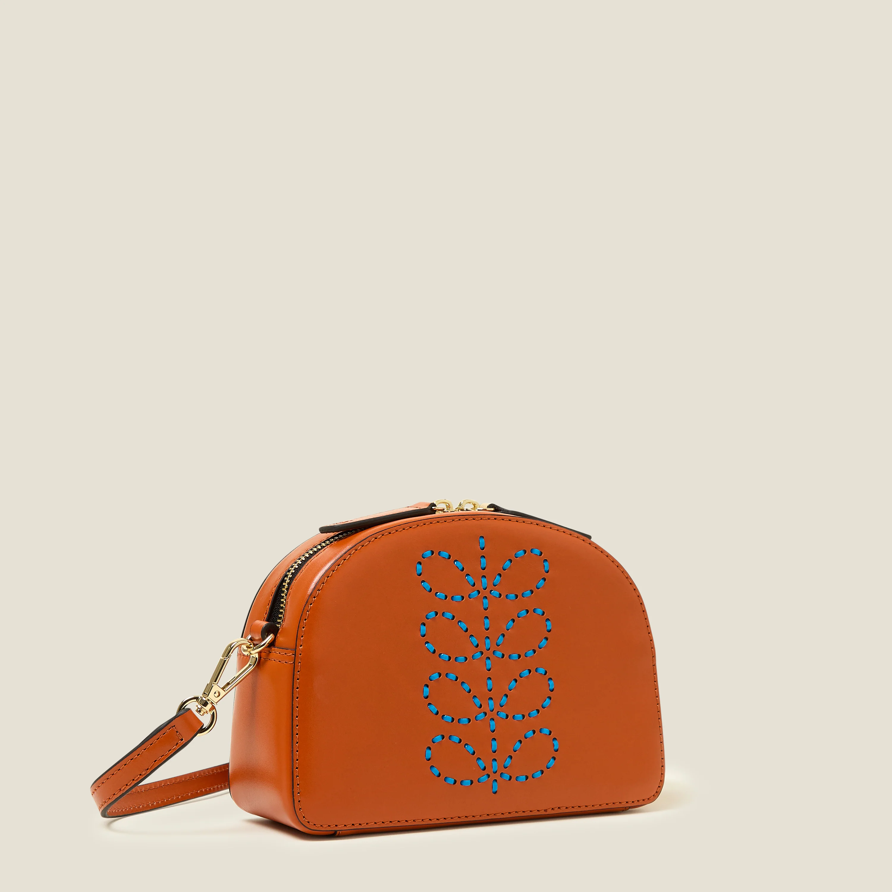Babaluna Crossbody - Whipstitch Stem Orange - Image 3