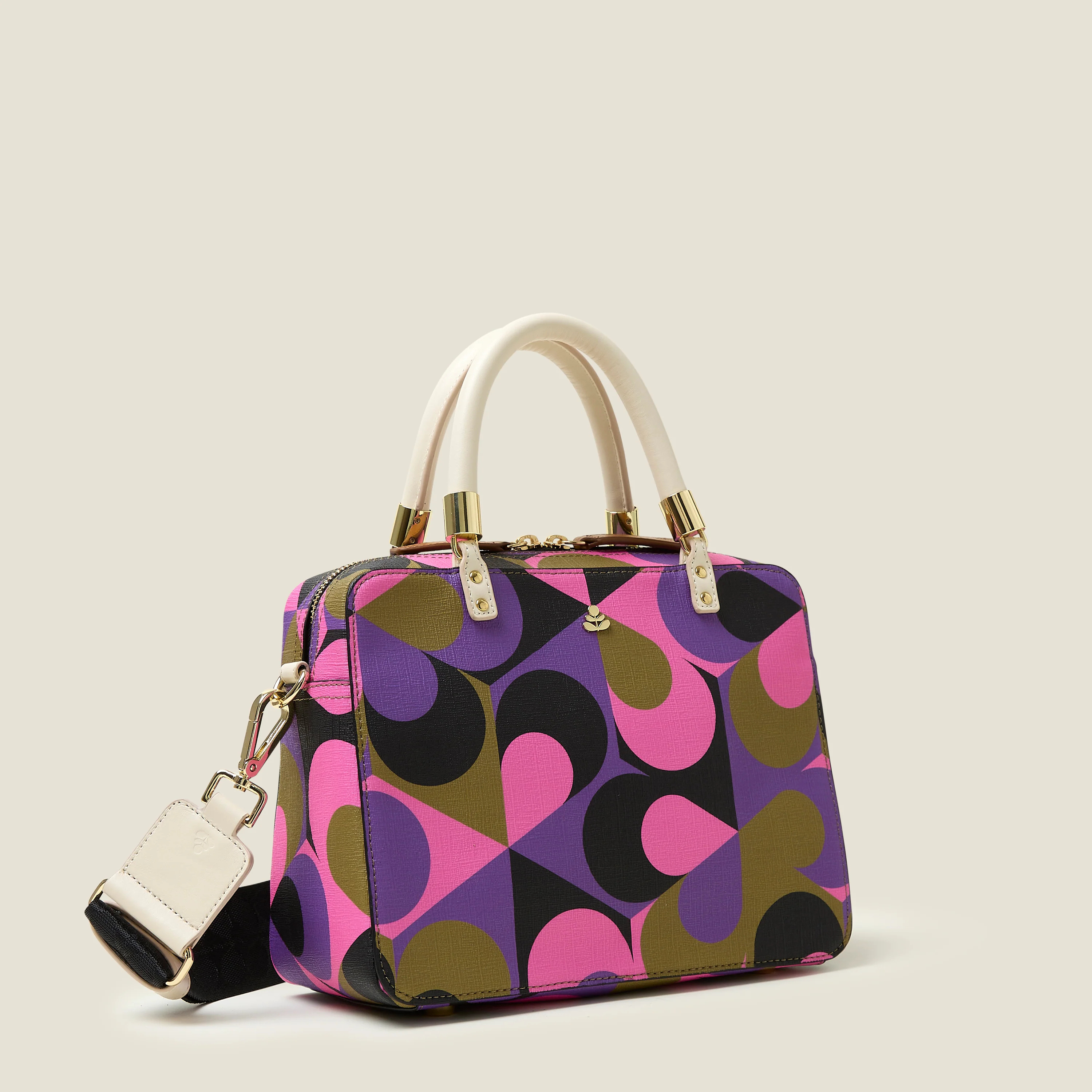 Block Medium Handbag - Kaleidoscope Violet - Image 3