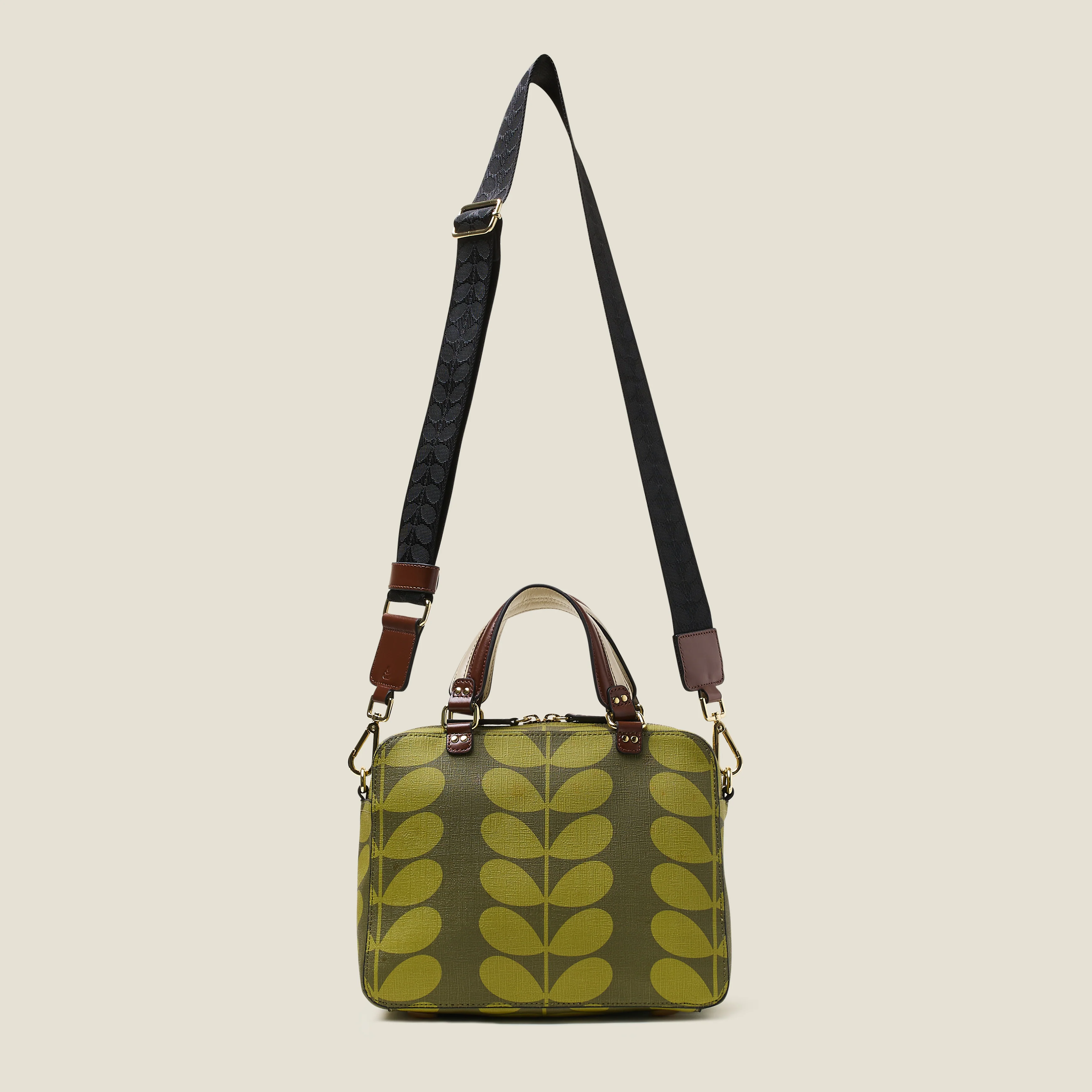 Block Medium Handbag - Solid Stem Olive - Image 4