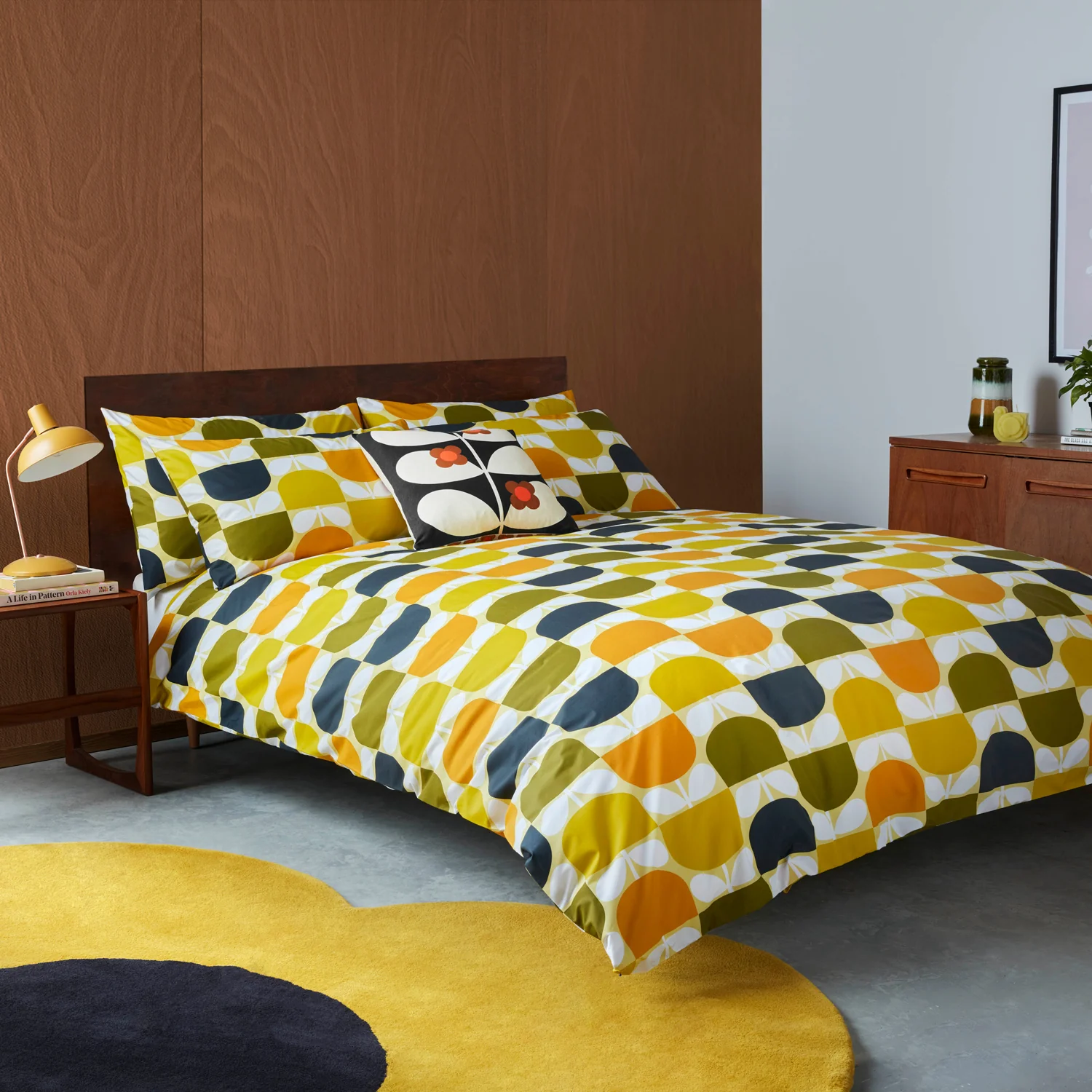 Block Stem Bed Linen Set - Lemon - Image 3