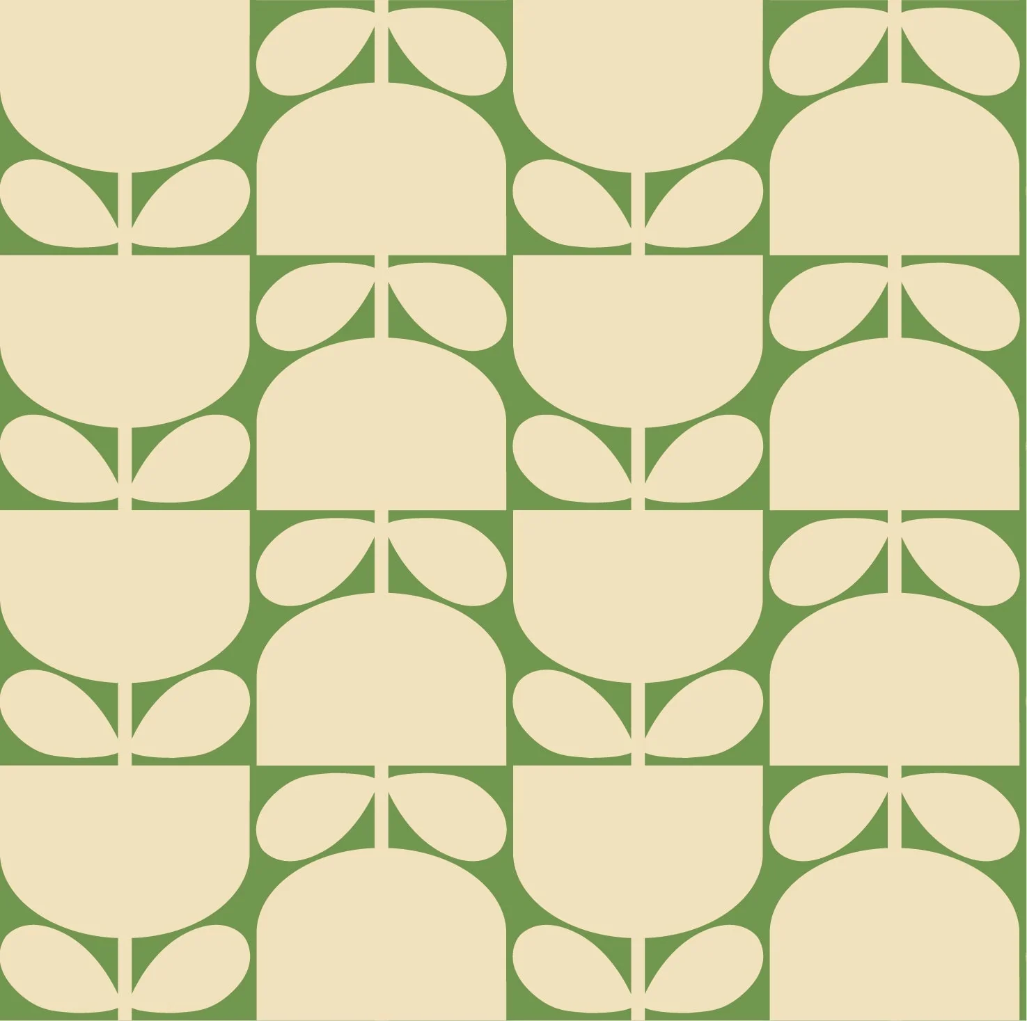 Block Stem Chalky Green Wallpaper - Image 2