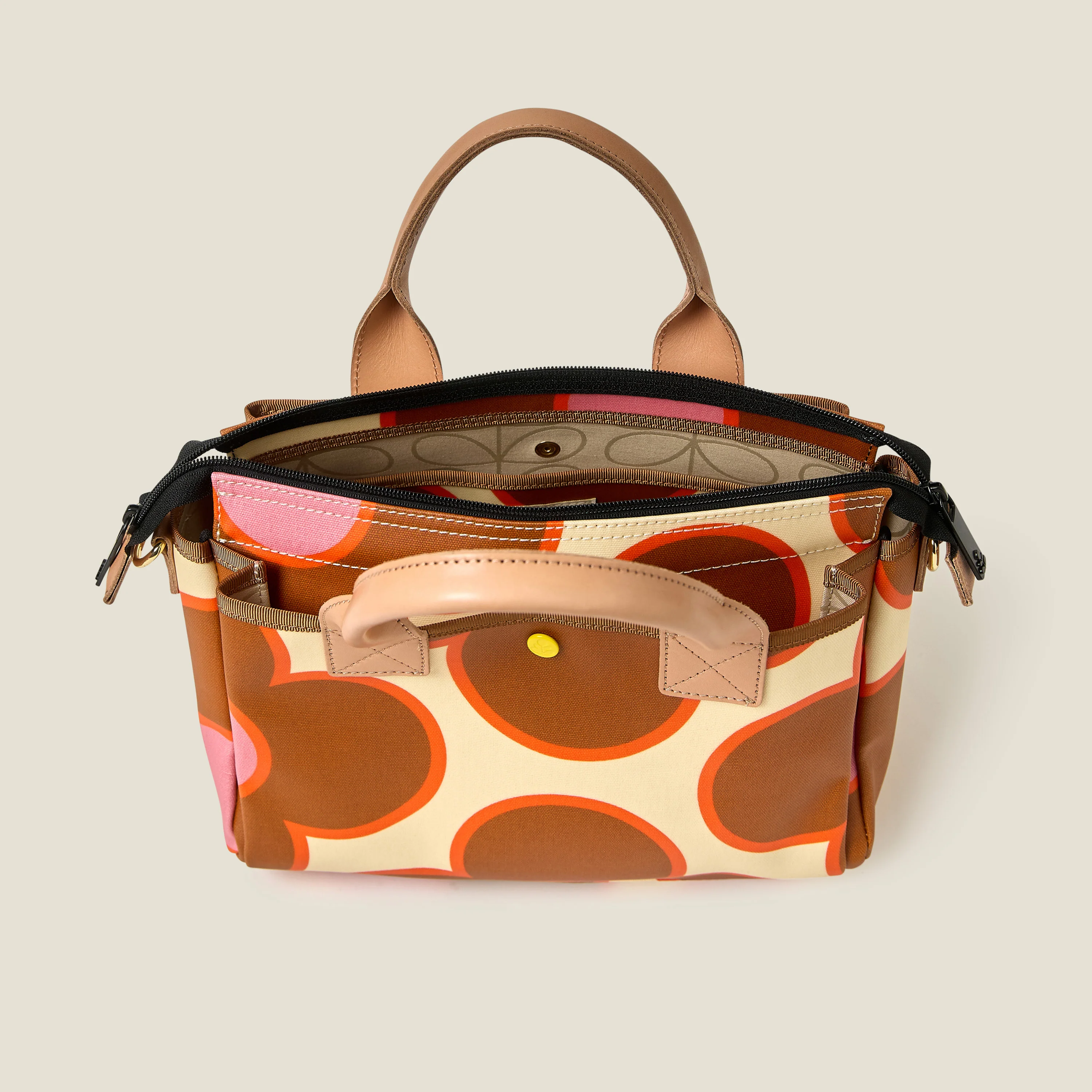 Calder Handbag - Flower Spot Persimmon - Image 5