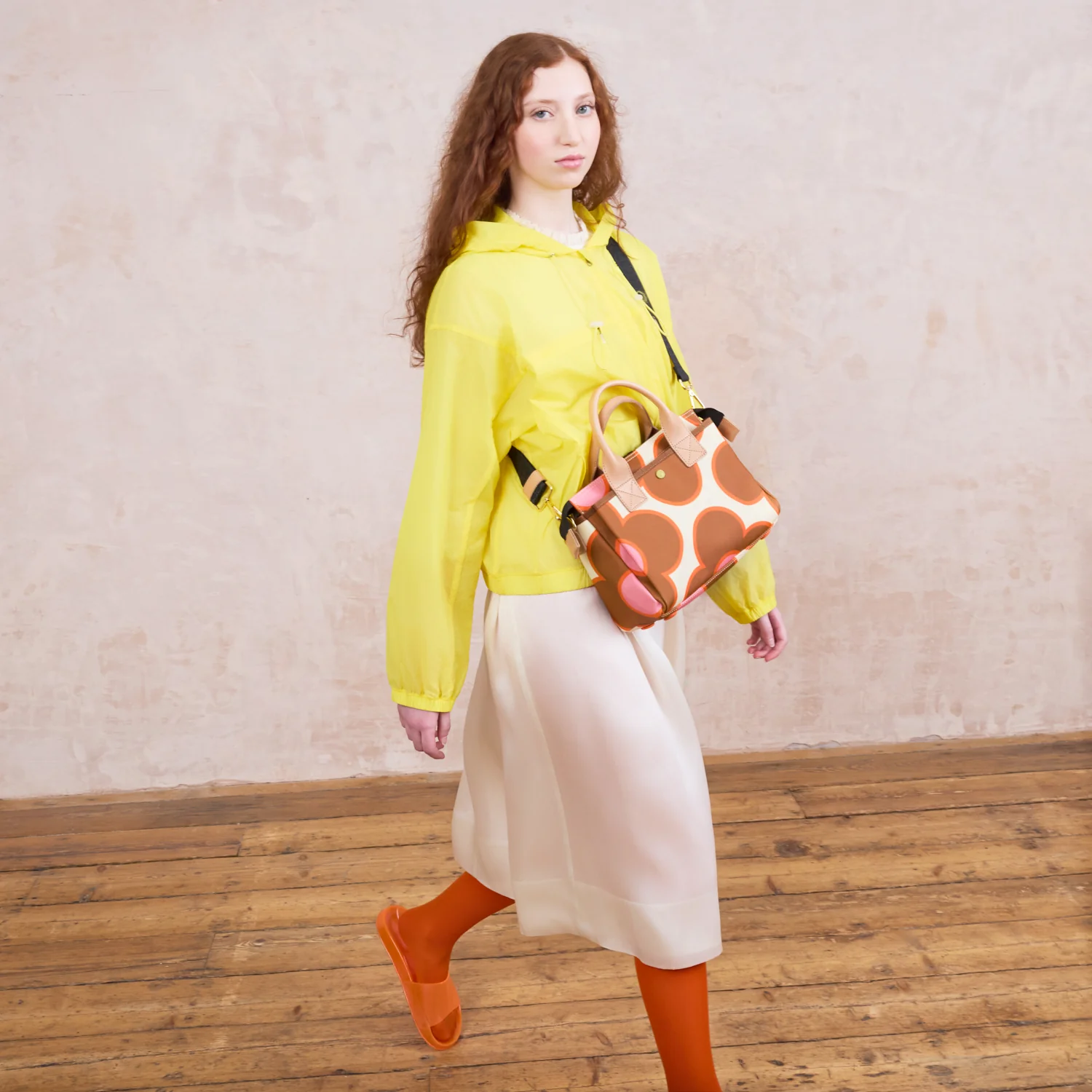 Calder Handbag - Flower Spot Persimmon - Image 7