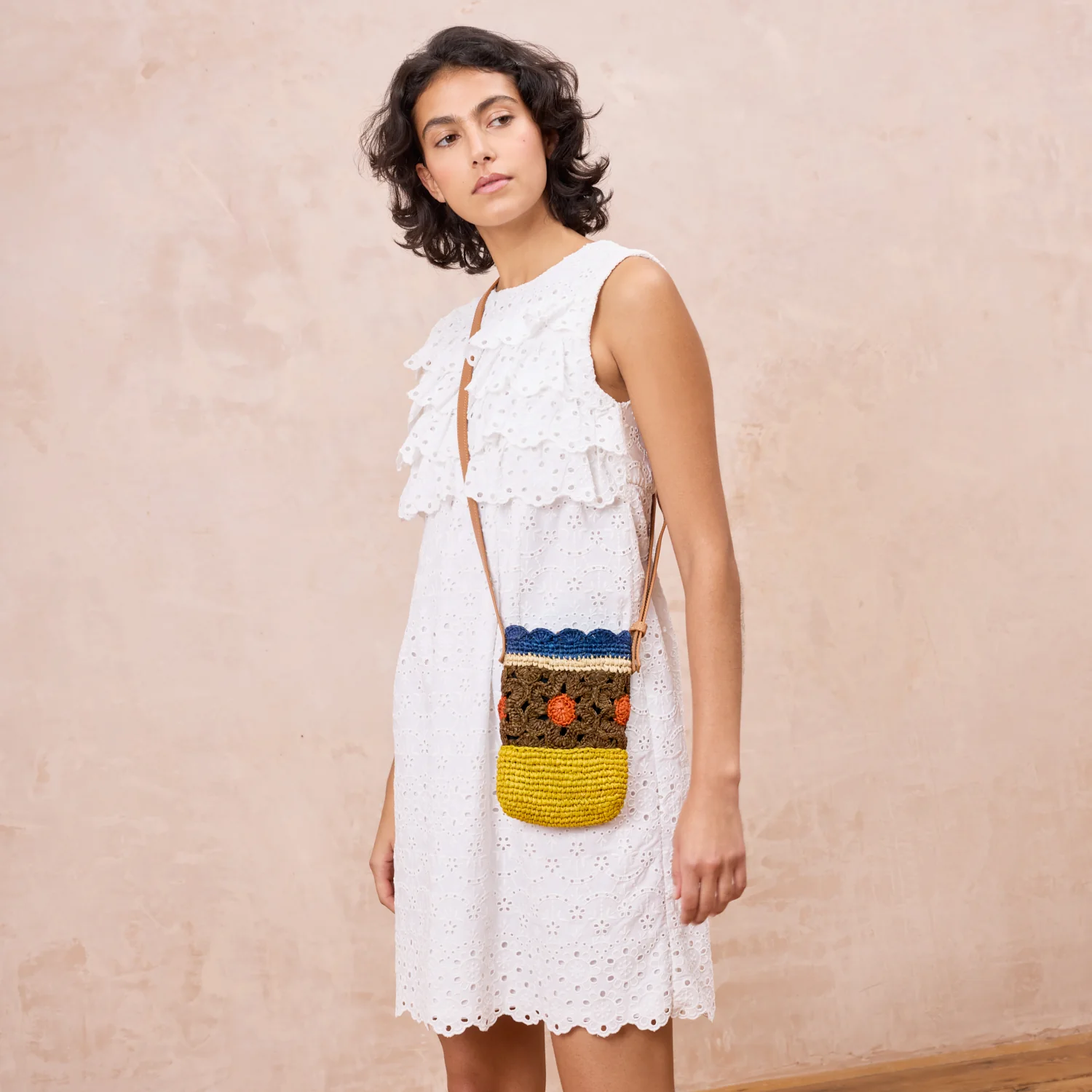 Camino Phone Pouch - Block Flower Cocoa - Image 5