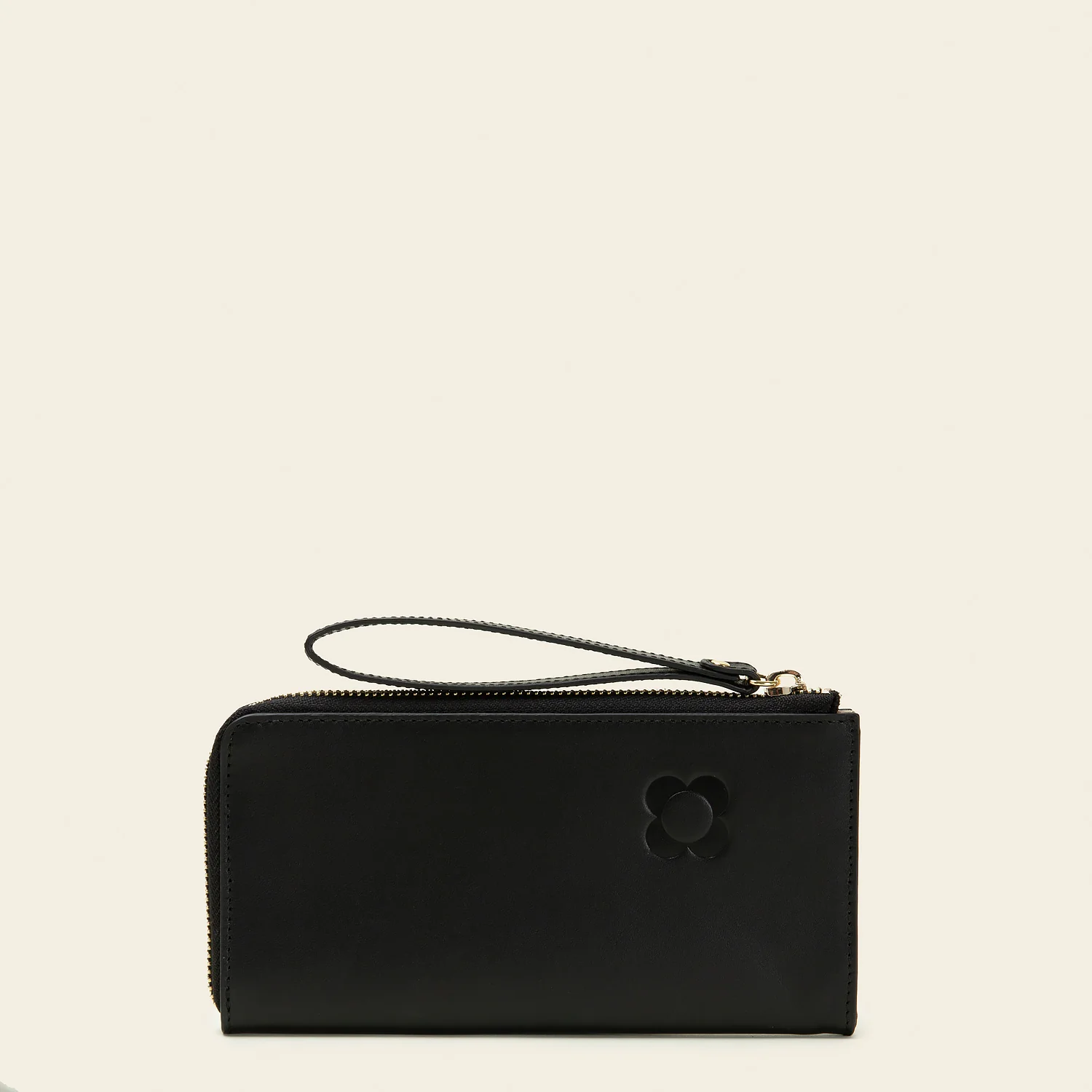 Carrie Long Zip Purse - Scattered Flower Black - Image 3