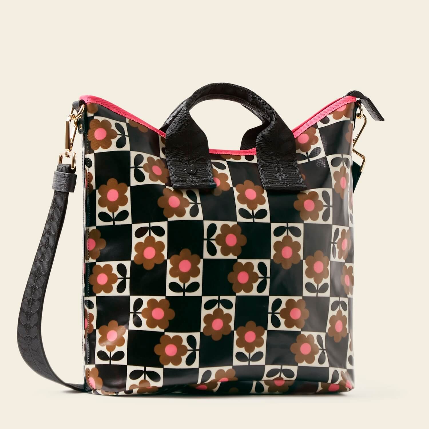 Carry Grab Bucket Bag - Flower Pot Chestnut - Image 3