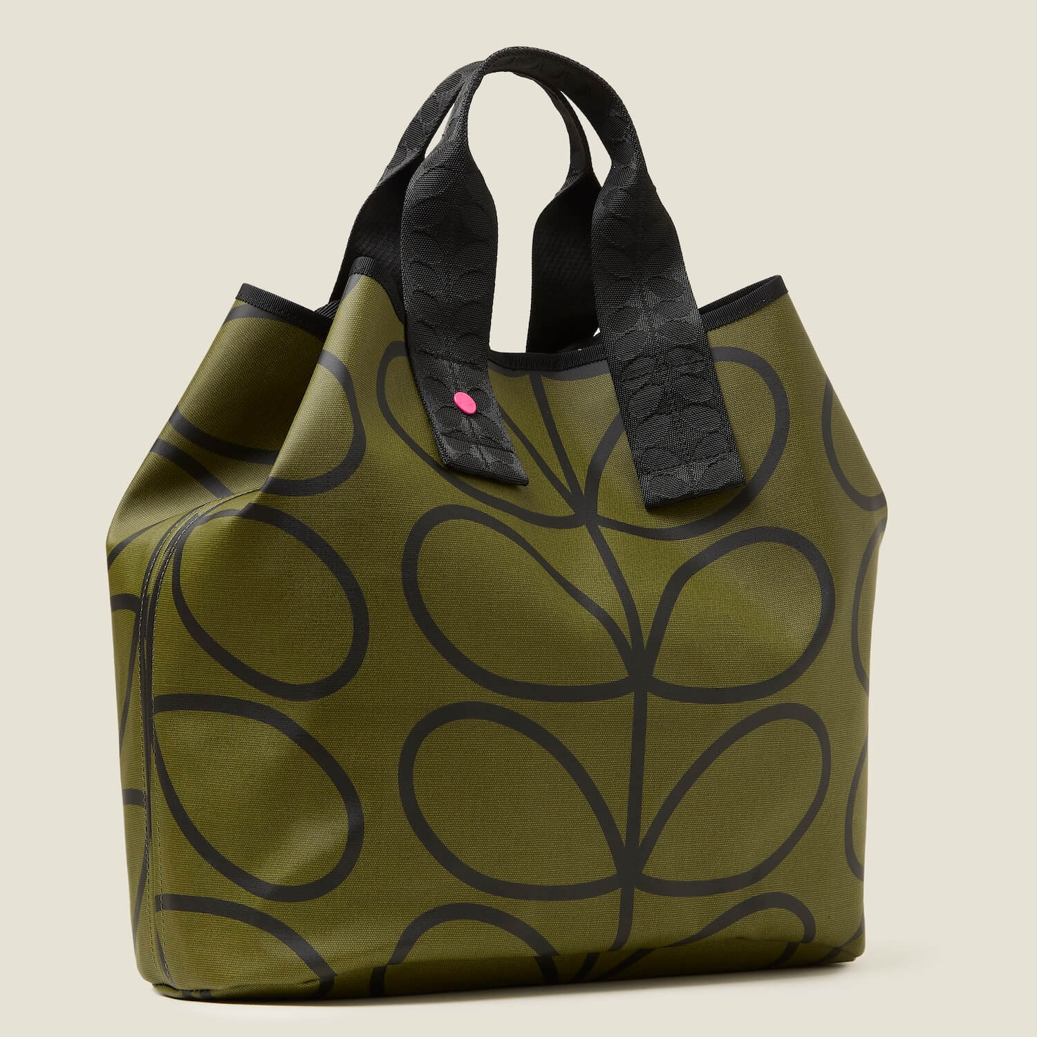 Carryall Large Tote - Giant Linear Stem Olive - Image 3