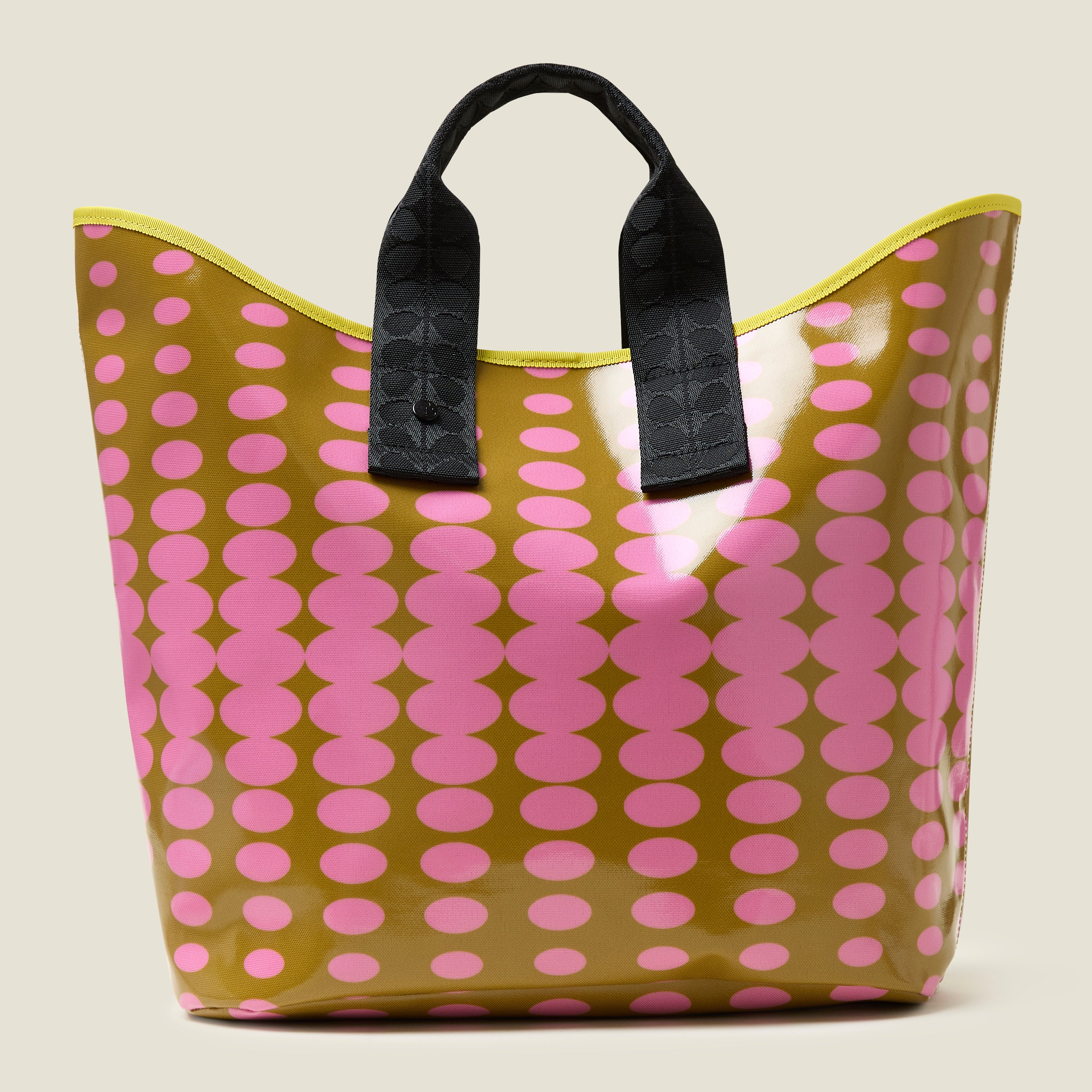 Carryall Large Tote - Optical Oval Ochre - Image 2
