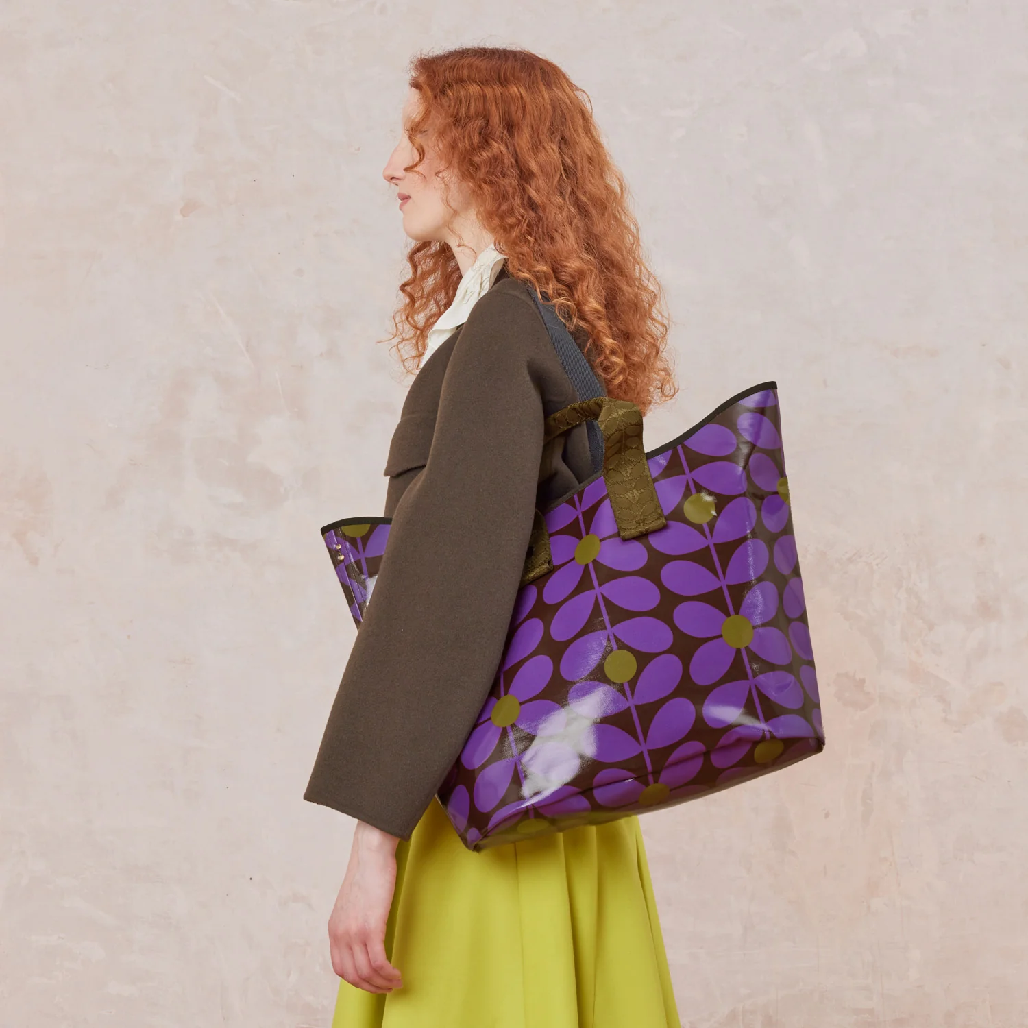 Carryall Large Tote Bag - Sixties Stem Orchid - Image 2