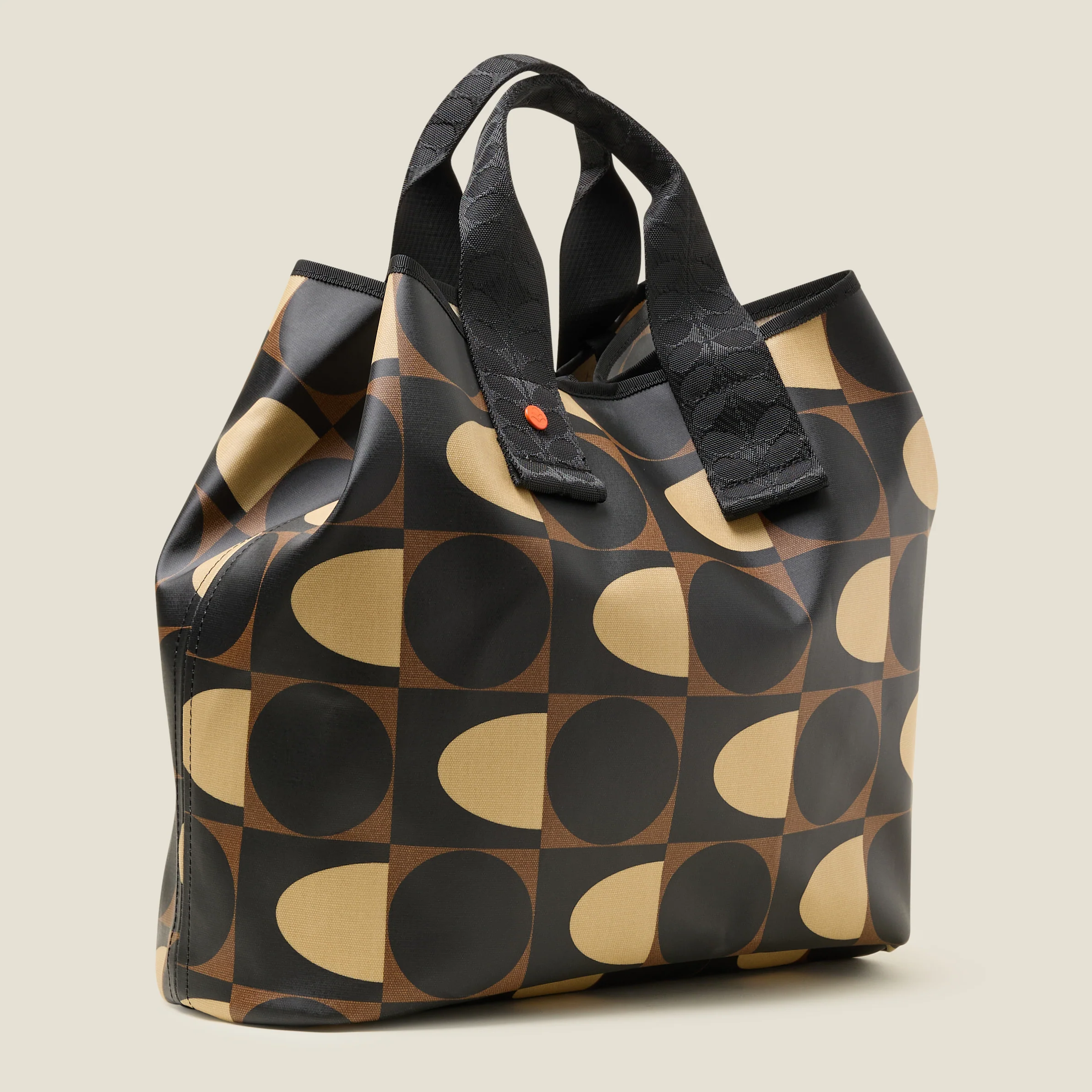 Carryall Large Tote Bag - Spot Square Mocha - Image 3