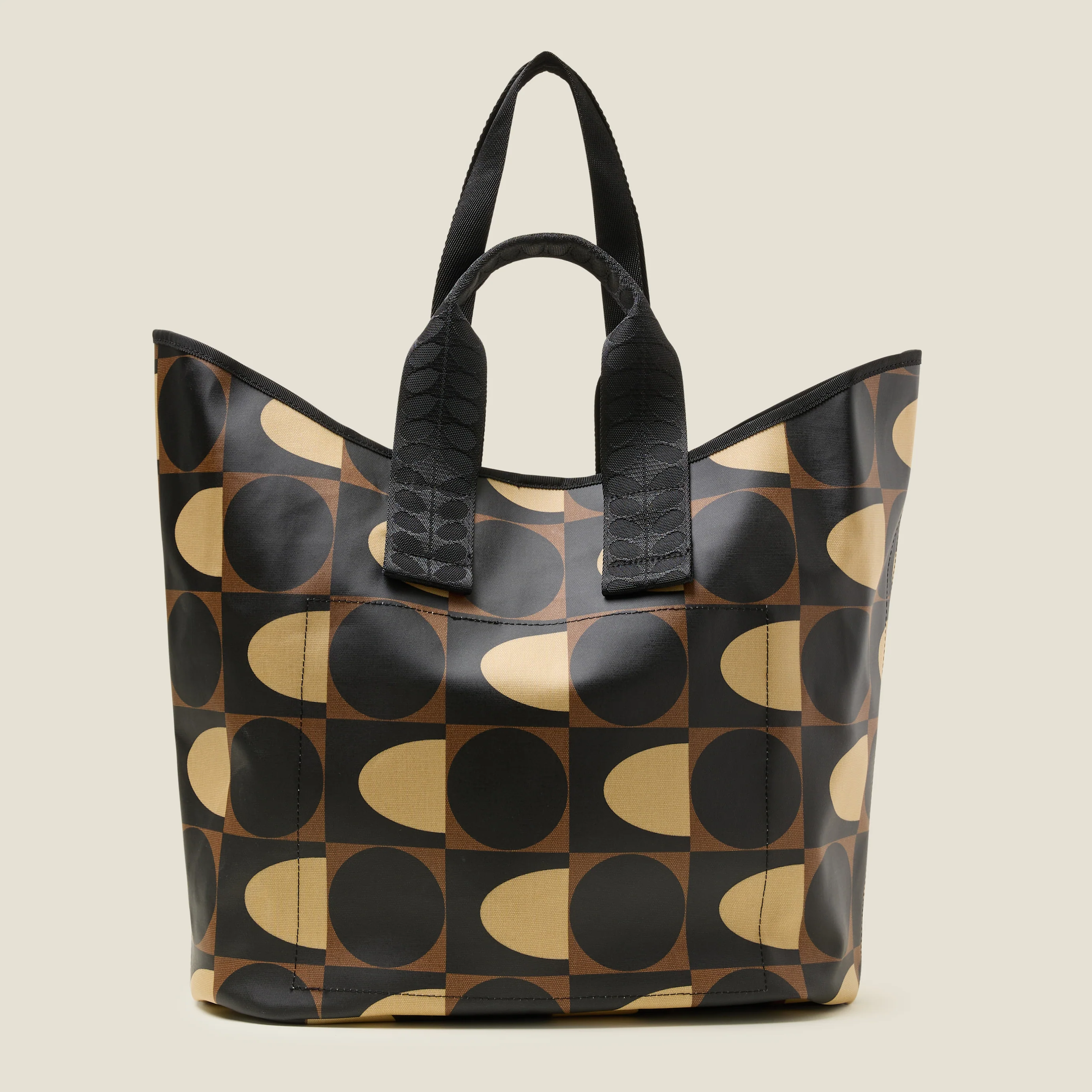 Carryall Large Tote Bag - Spot Square Mocha - Image 4