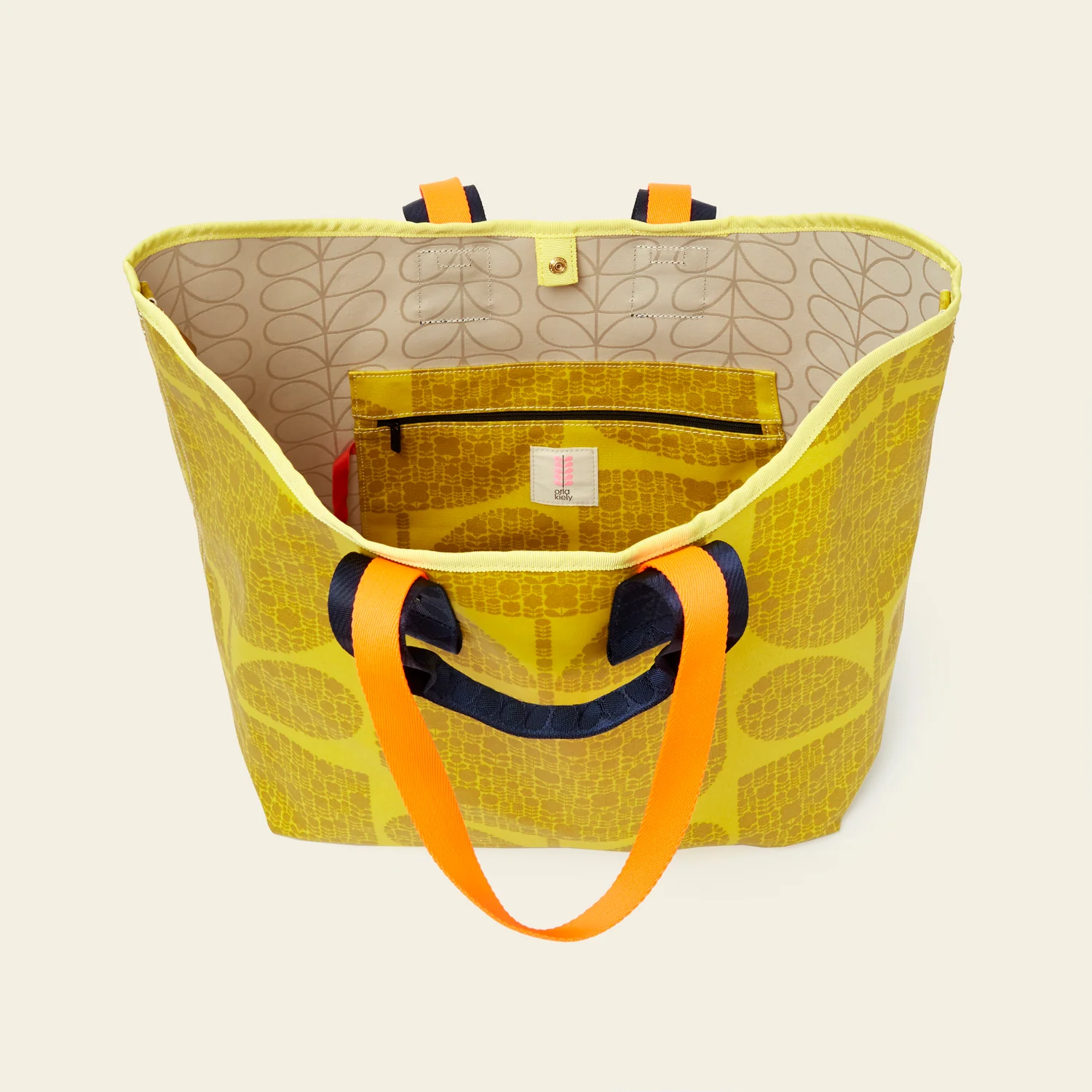 Carryall Large Tote - Block Garden Sunflower - Image 6