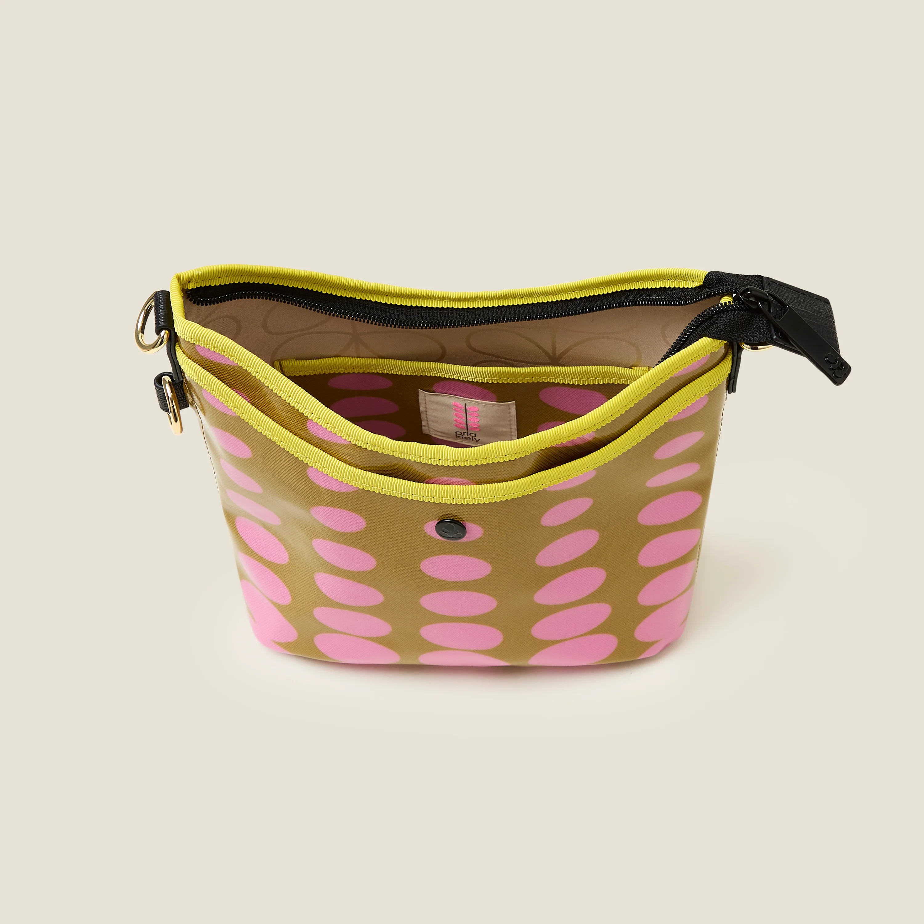 Carrymin Crossbody - Optical Oval Ochre - Image 5