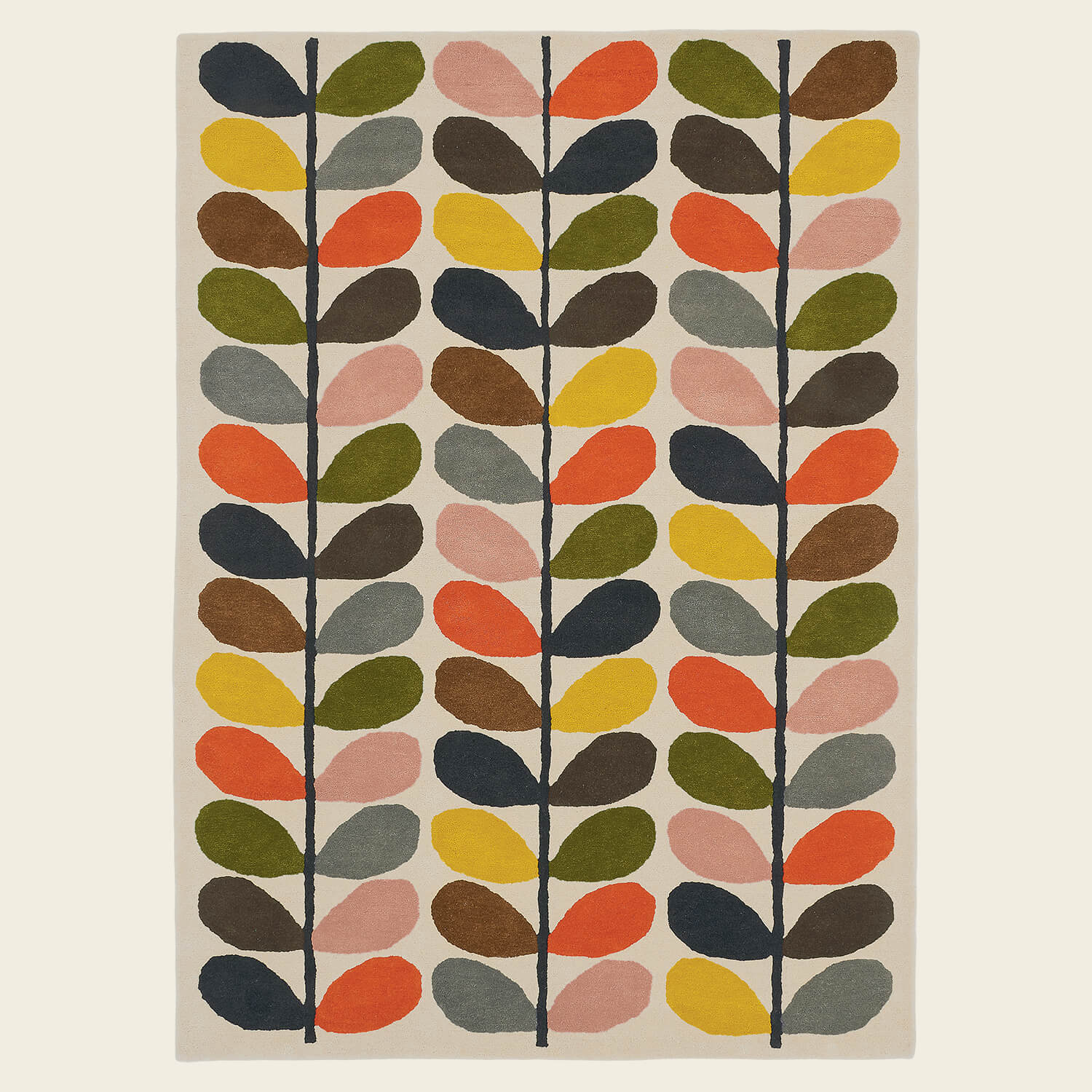 Classic Bright Multi Stem Rug - Image 2