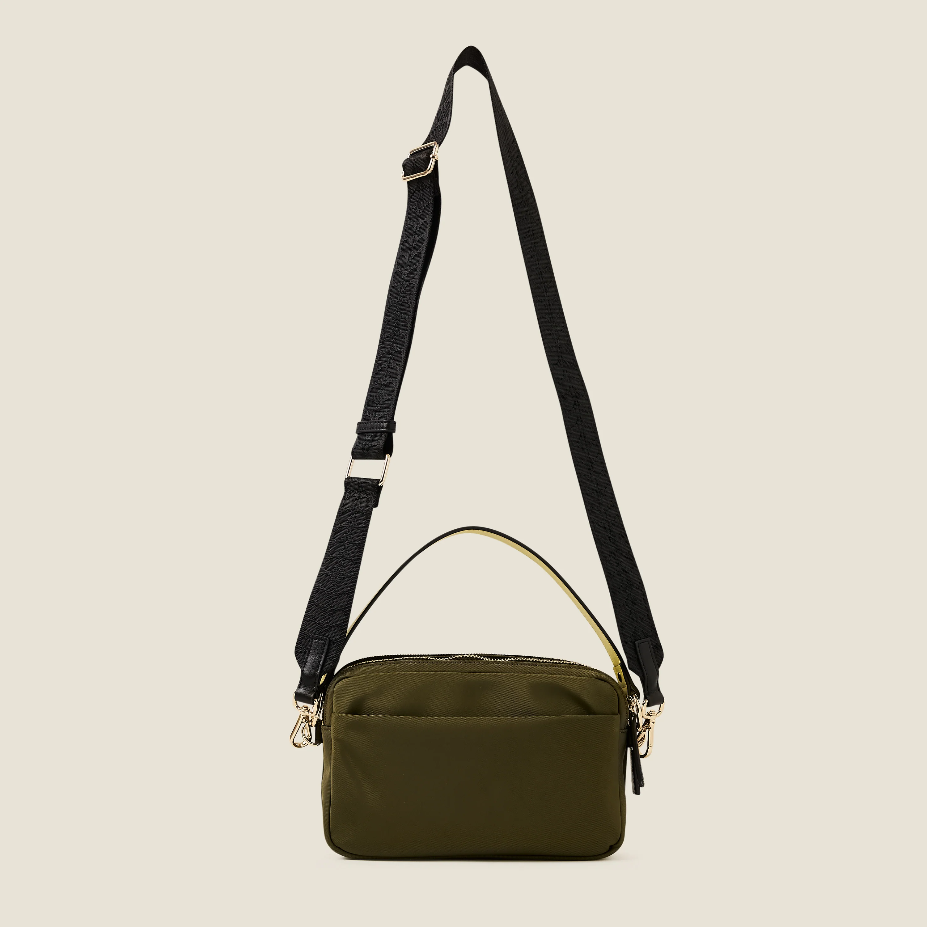 Colourblock Crossbody Bag - Black - Image 3