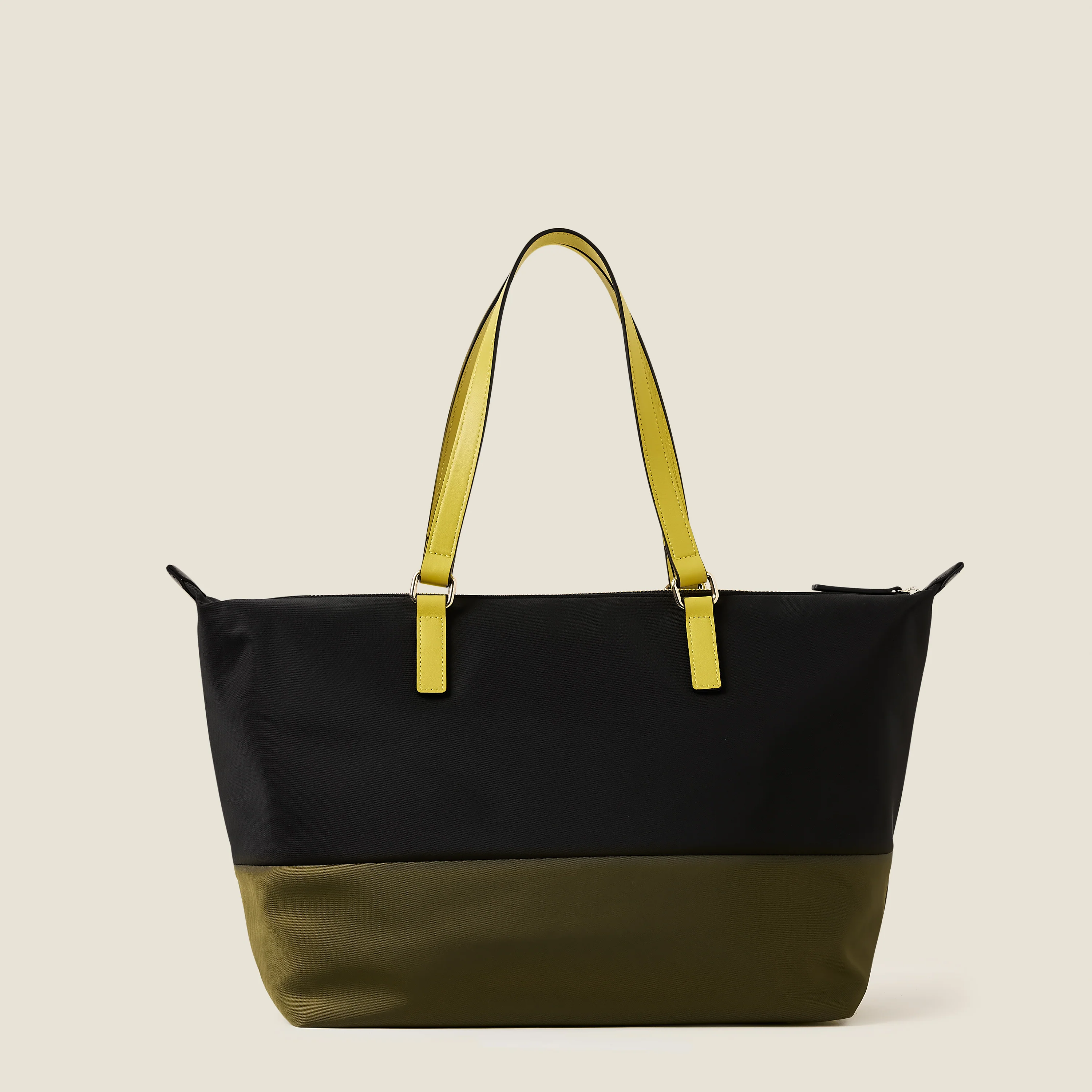 Colourblock Tote Bag - Black - Image 3