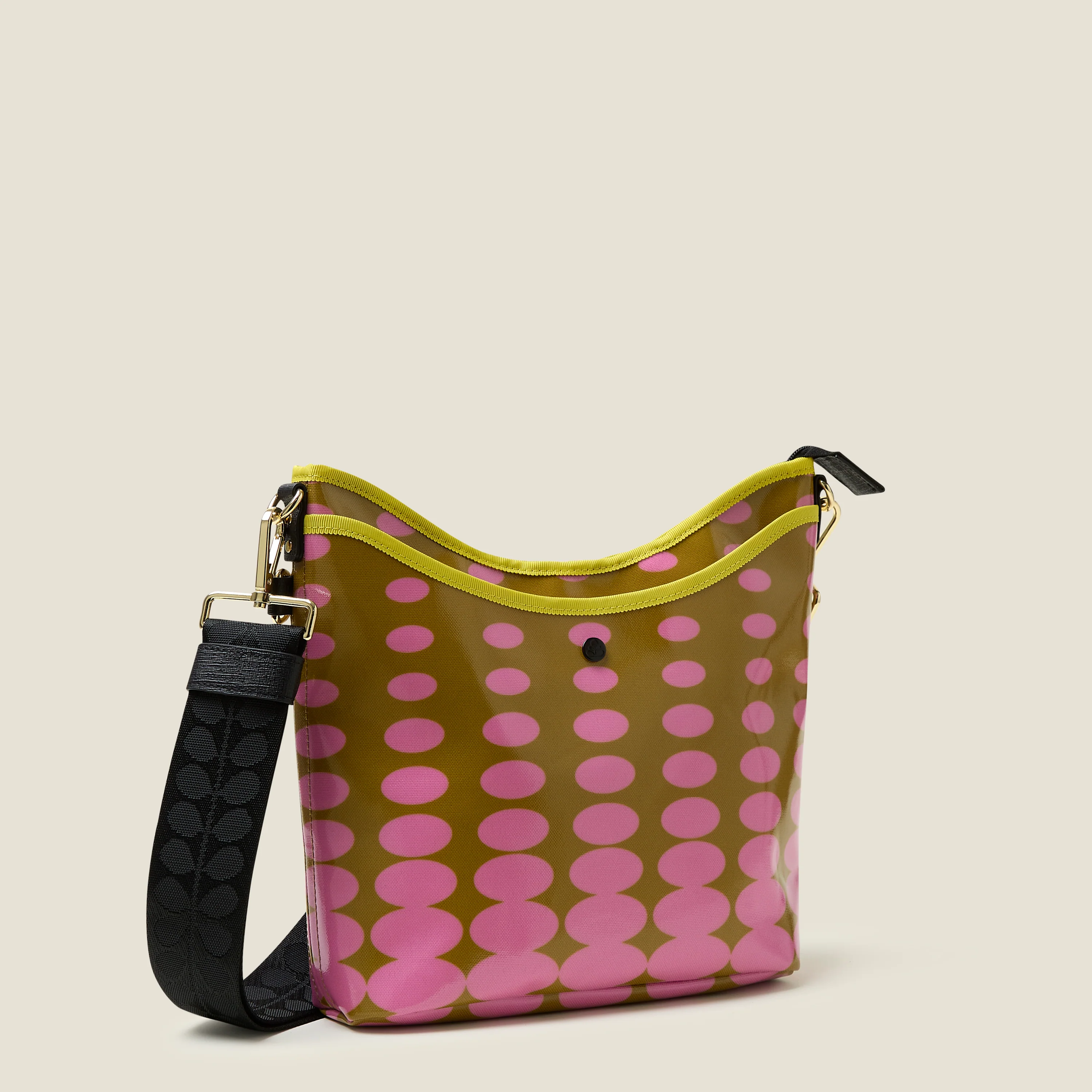 Cross Carry Crossbody - Optical Oval Ochre - Image 3