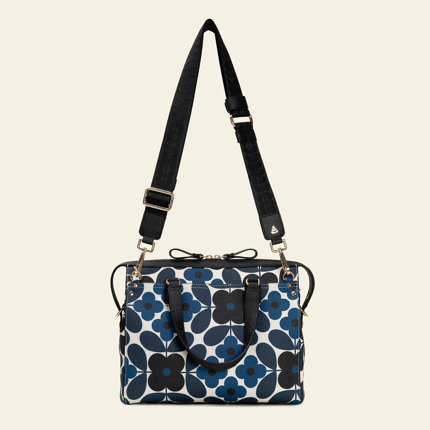 Fletcher Handbag - Flower Tile Navy - Image 3