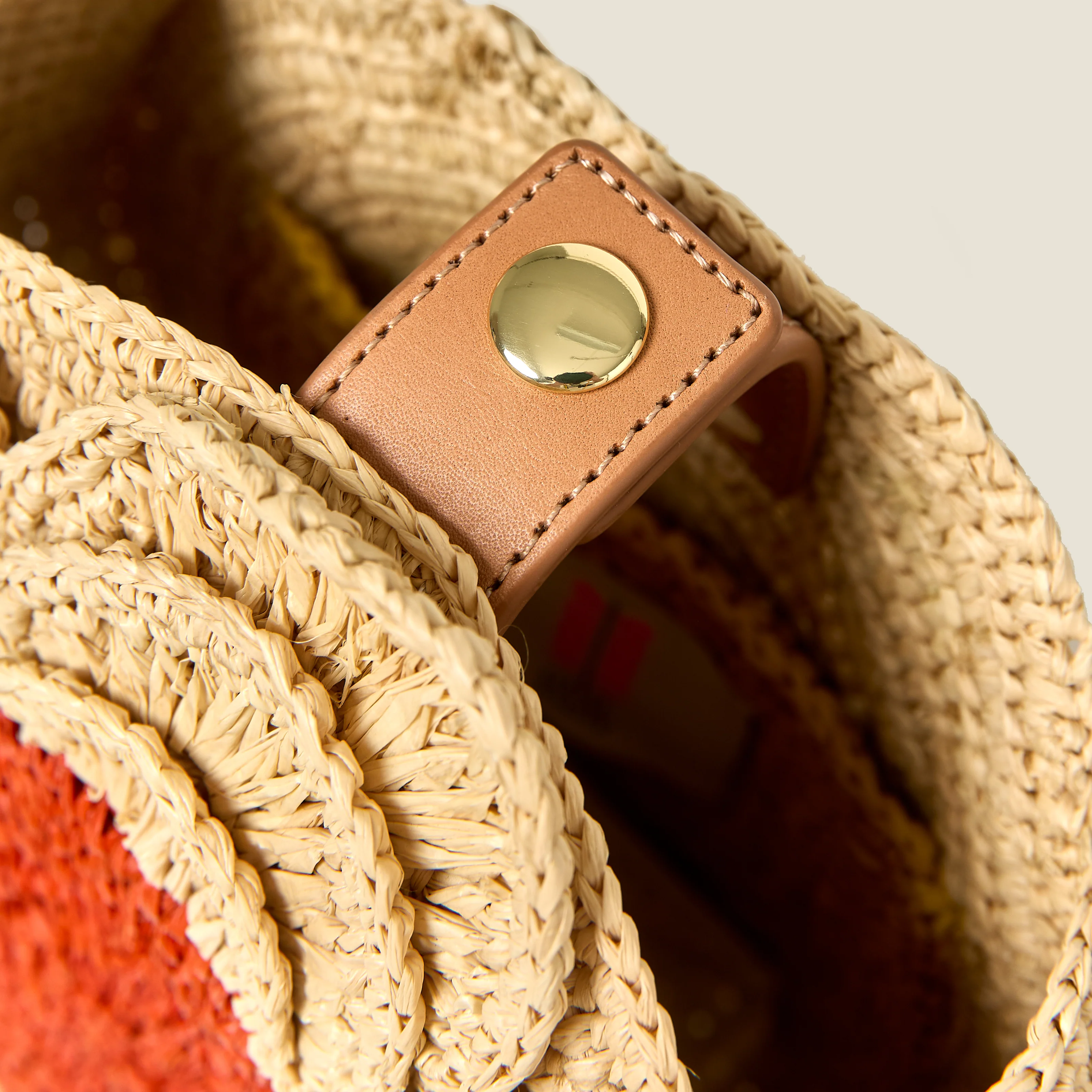 Flower Circle Raffia Crossbody - Natural - Image 6