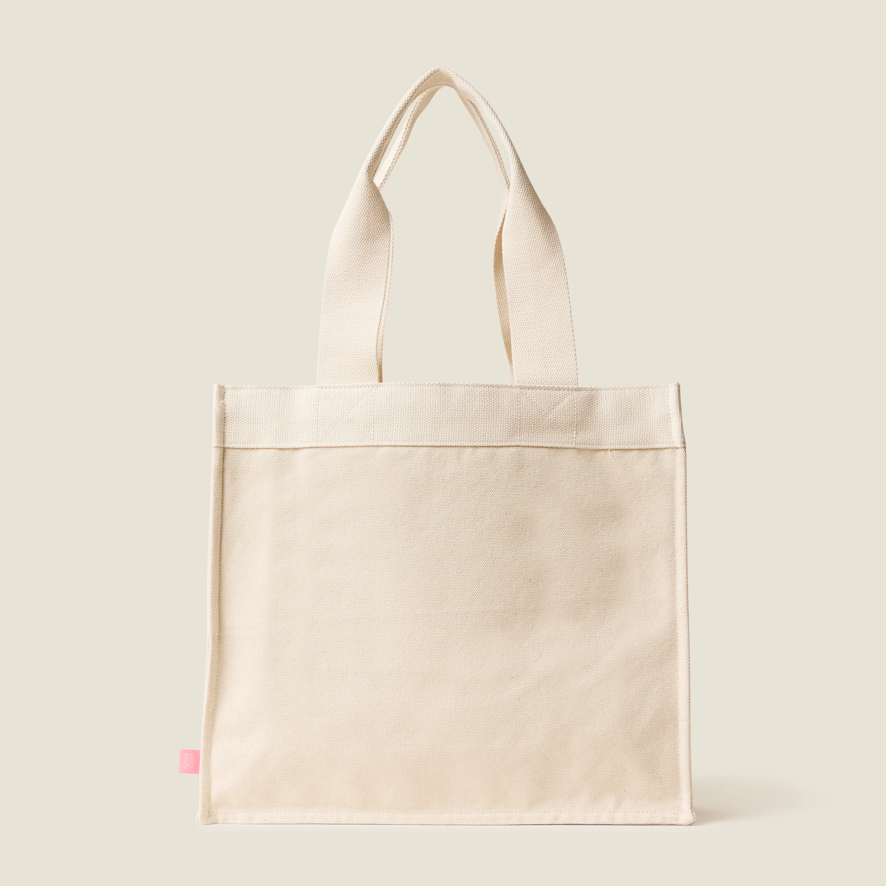 Flower Tile Canvas Tote - Spruce - Image 2