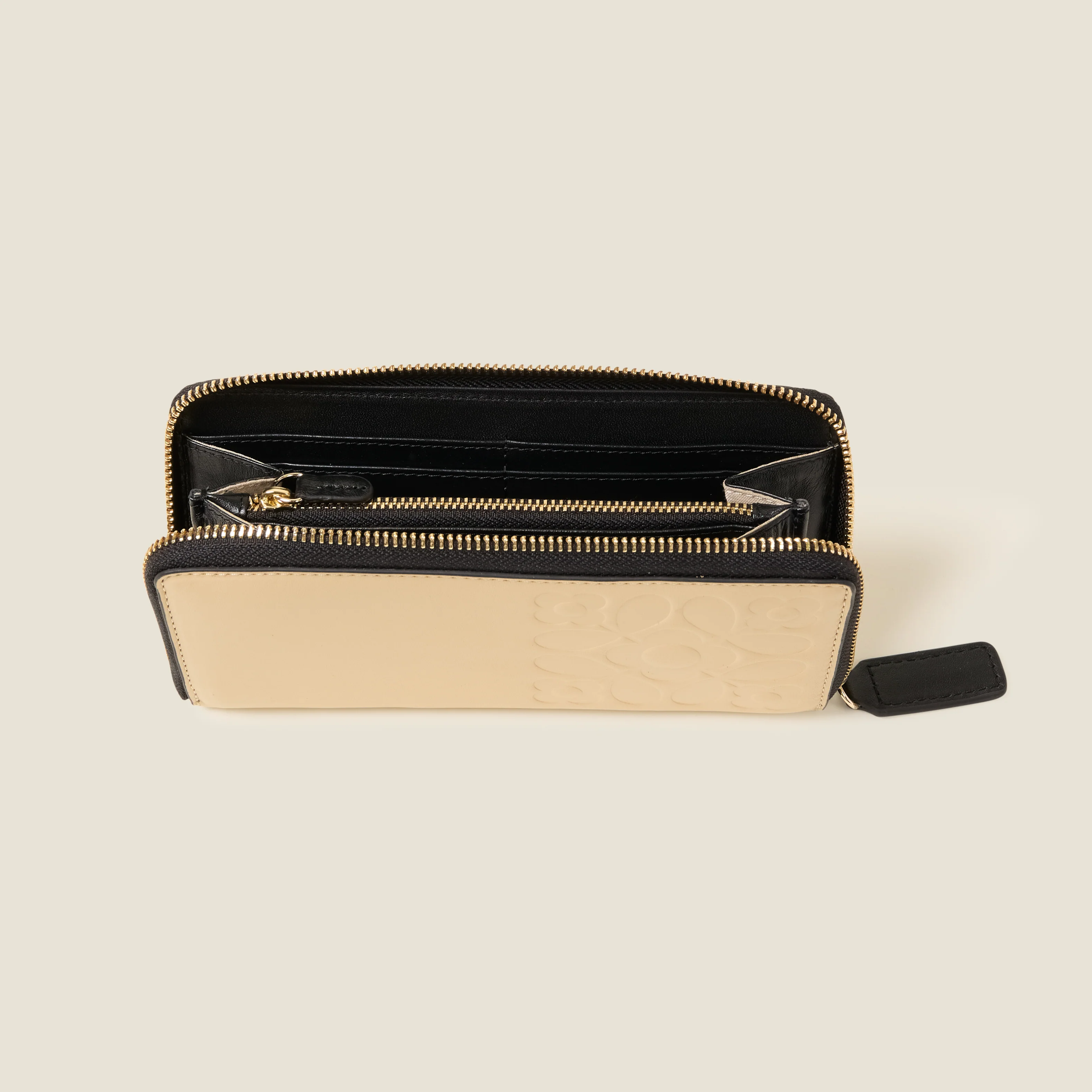 Forget Me Not Leather Wallet - Tile Emboss Cream - Image 4