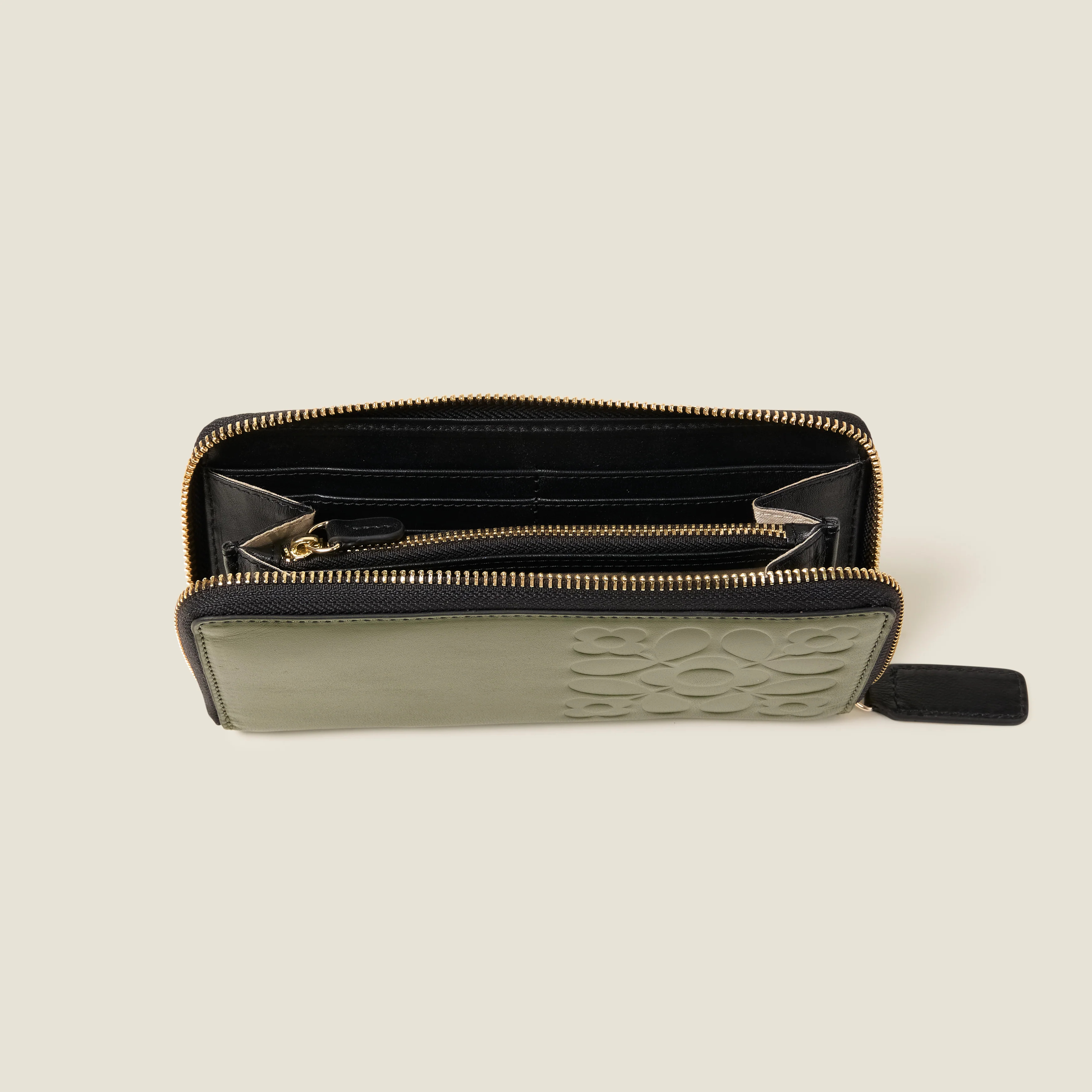 Forget Me Not Leather Wallet - Tile Emboss Forest - Image 4