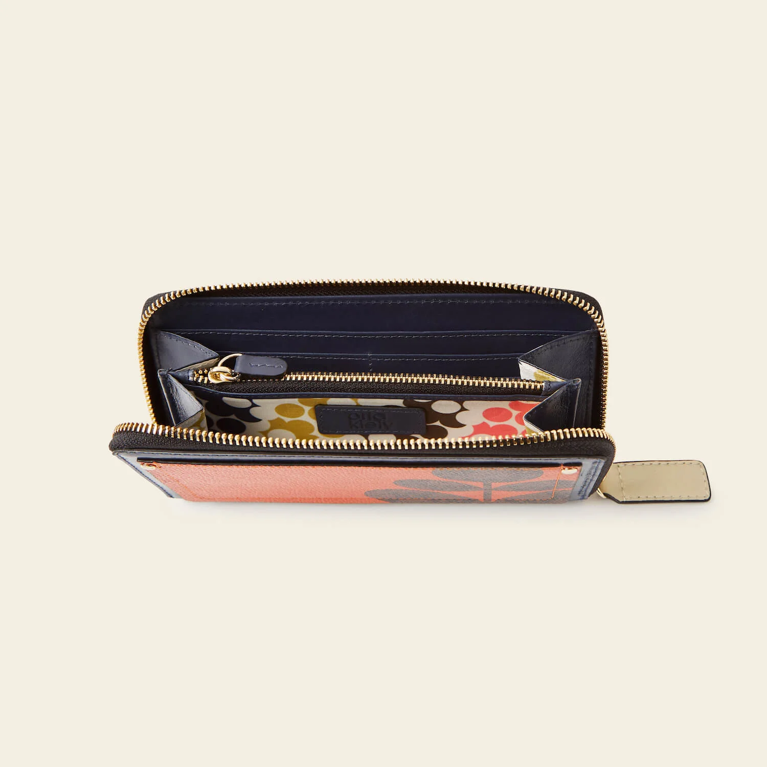 Forget Me Not Wallet - Navy Puzzle Flower - Image 4