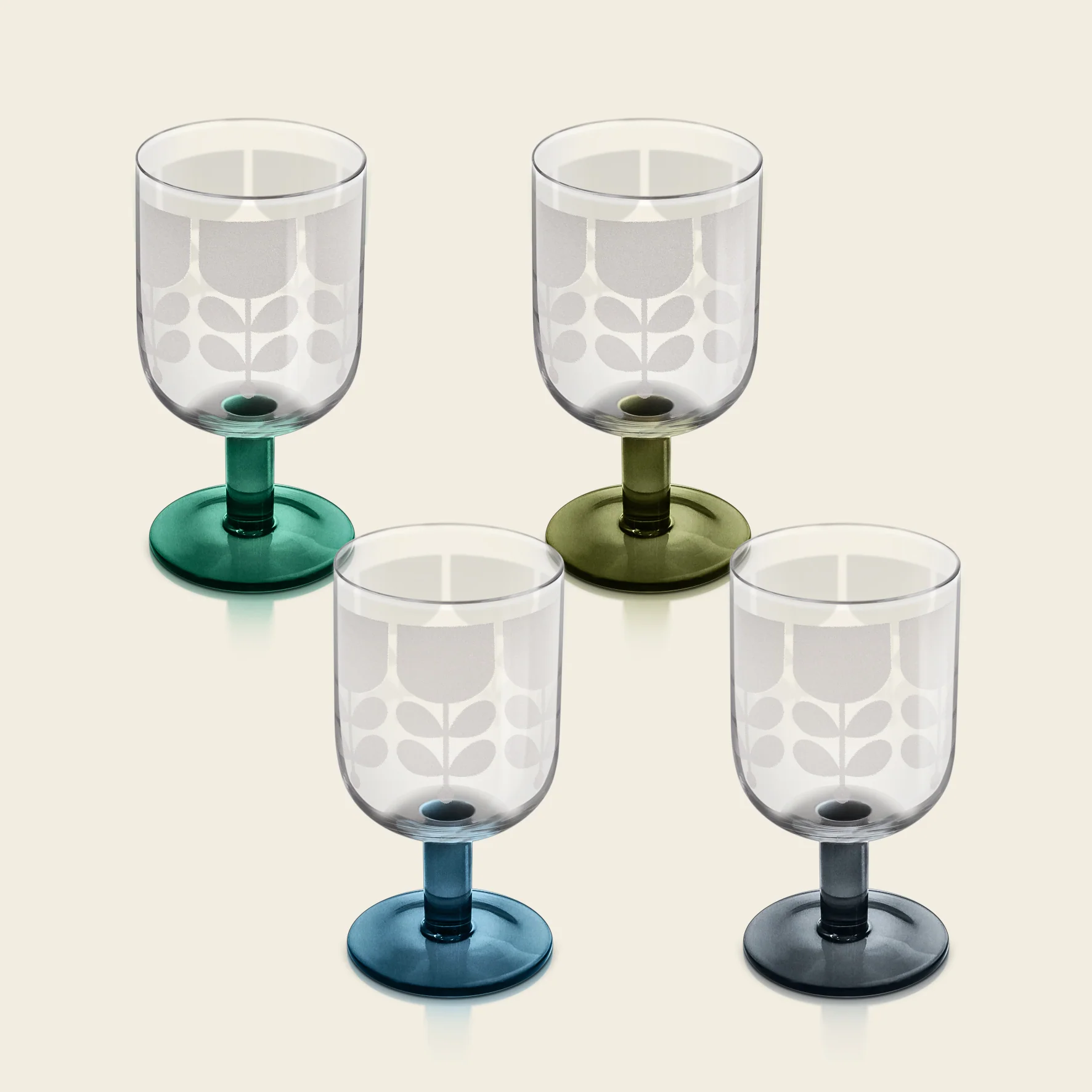 Formal Wine Glass Set of 4 - Forest