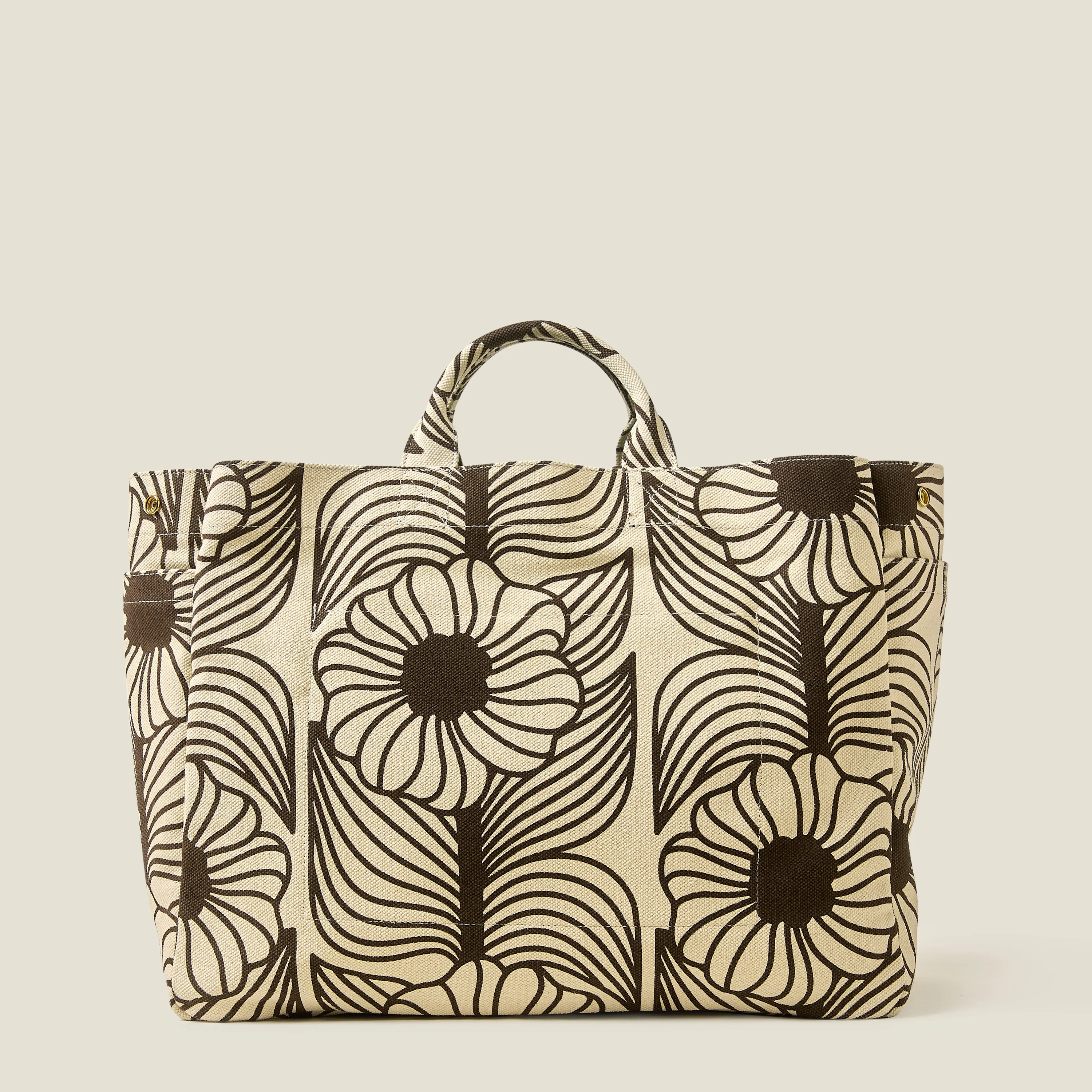Gable Cotton Canvas XL Tote - Moonflower Desert - Image 5