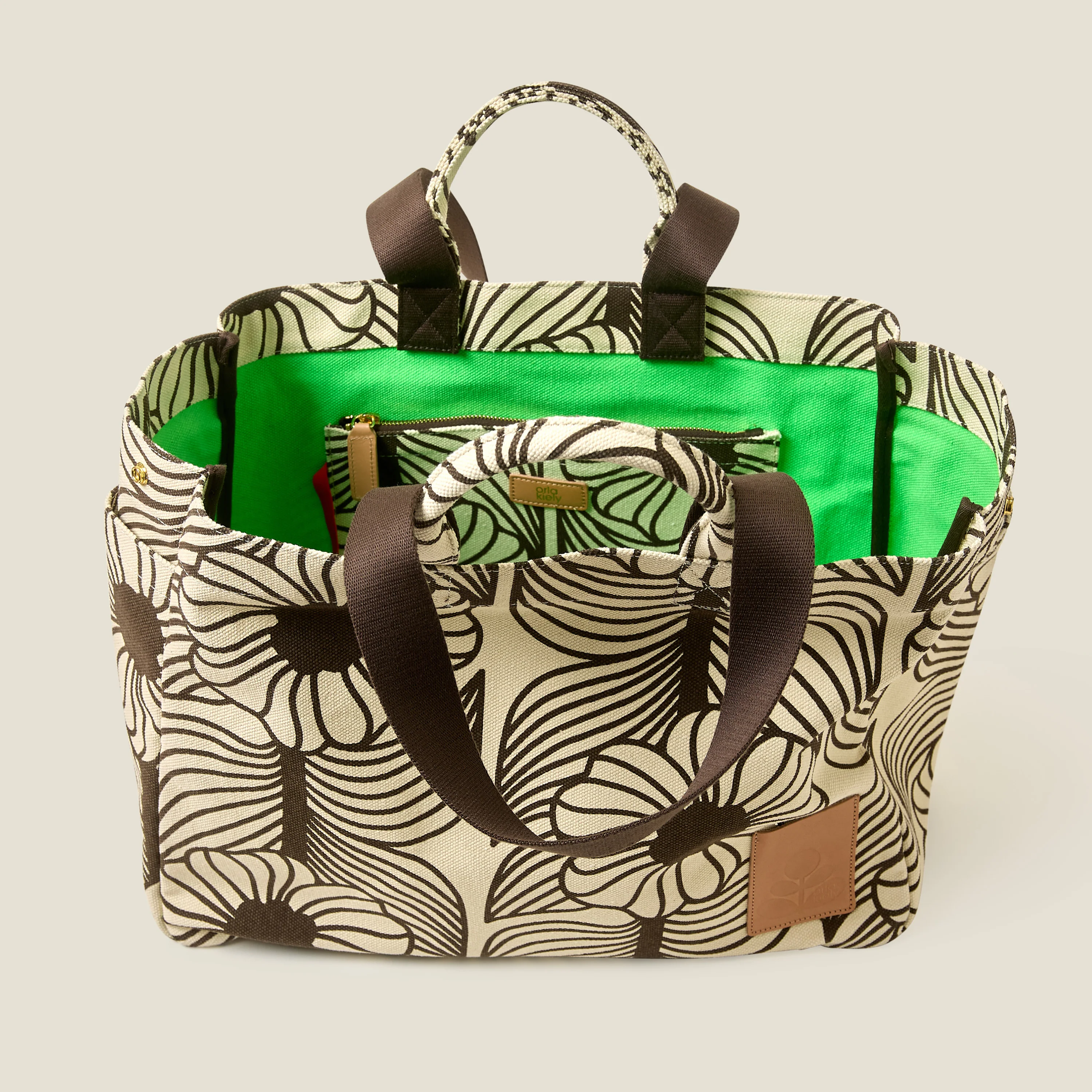 Gable Cotton Canvas XL Tote - Moonflower Desert - Image 6