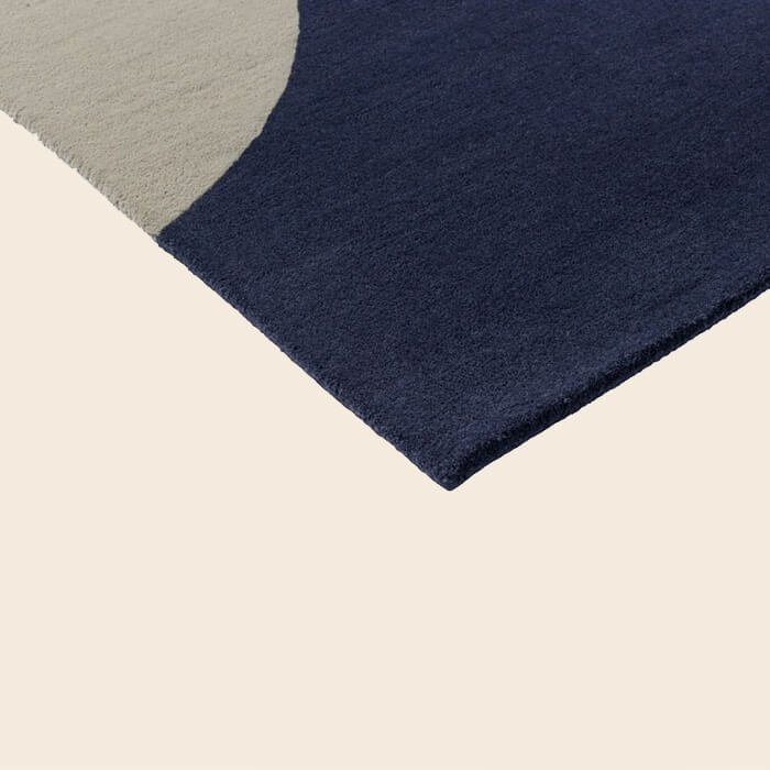 Geo Flower Denim Rug - Image 4