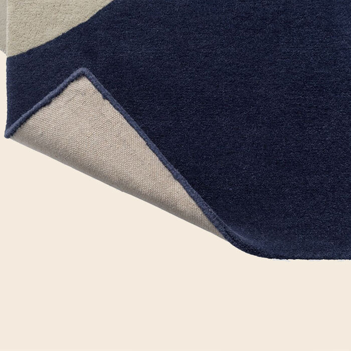 Geo Flower Denim Rug - Image 5