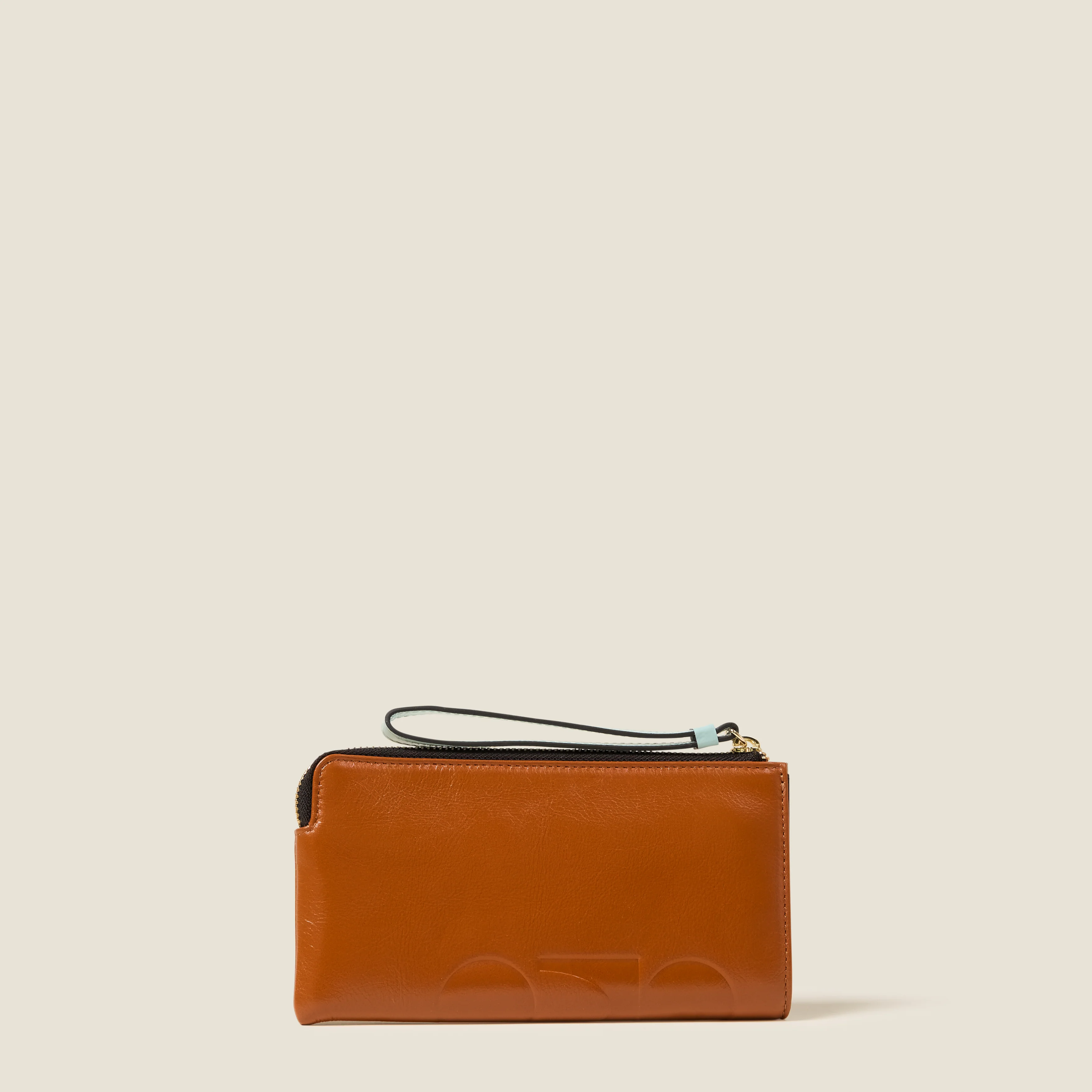 Hold On Leather Wristlet - OK Colourblock Sienna - Image 3