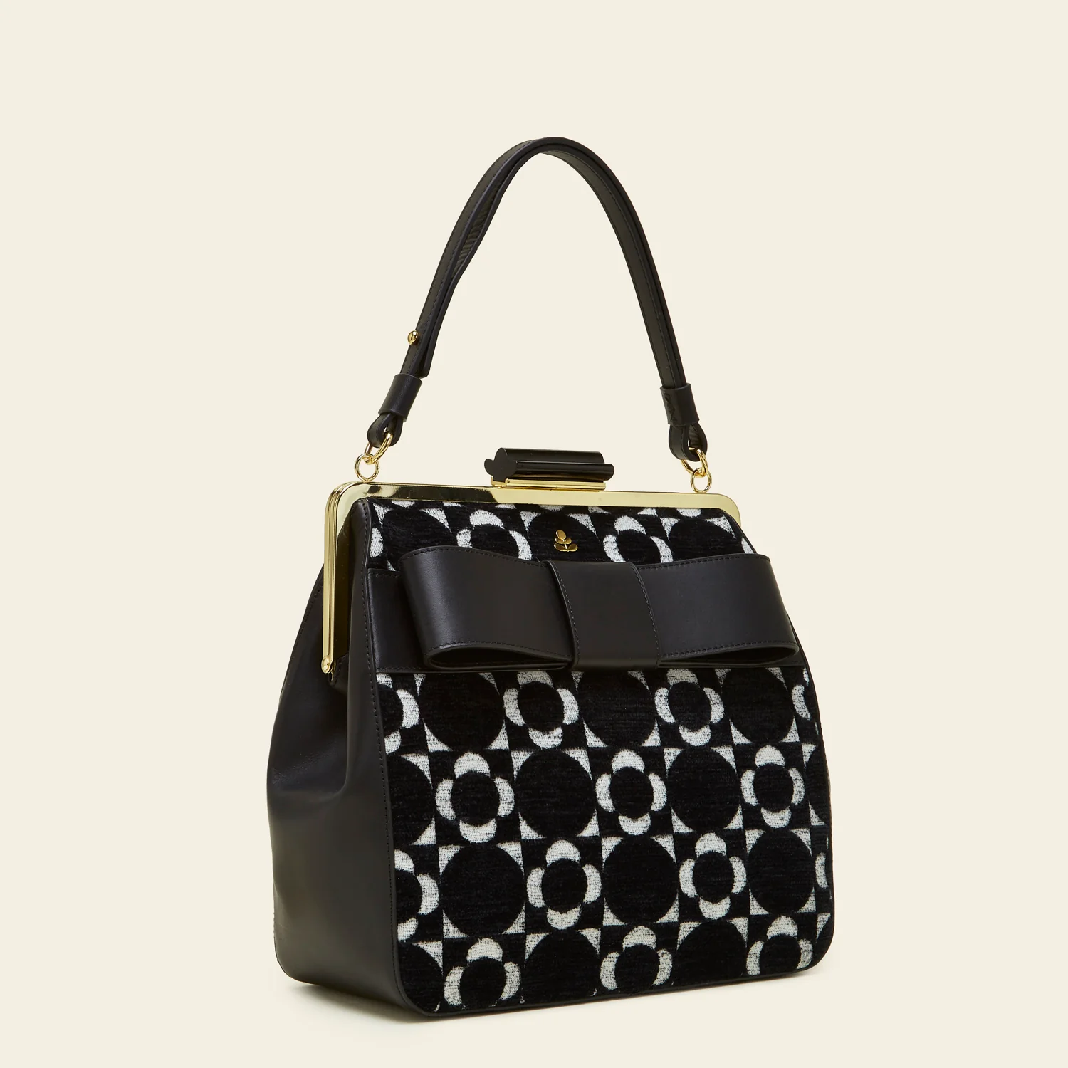 Holly Handbag - Retro Tile Black - Image 3