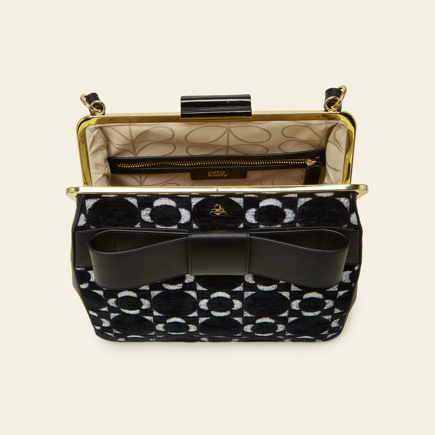 Holly Handbag - Retro Tile Black - Image 6