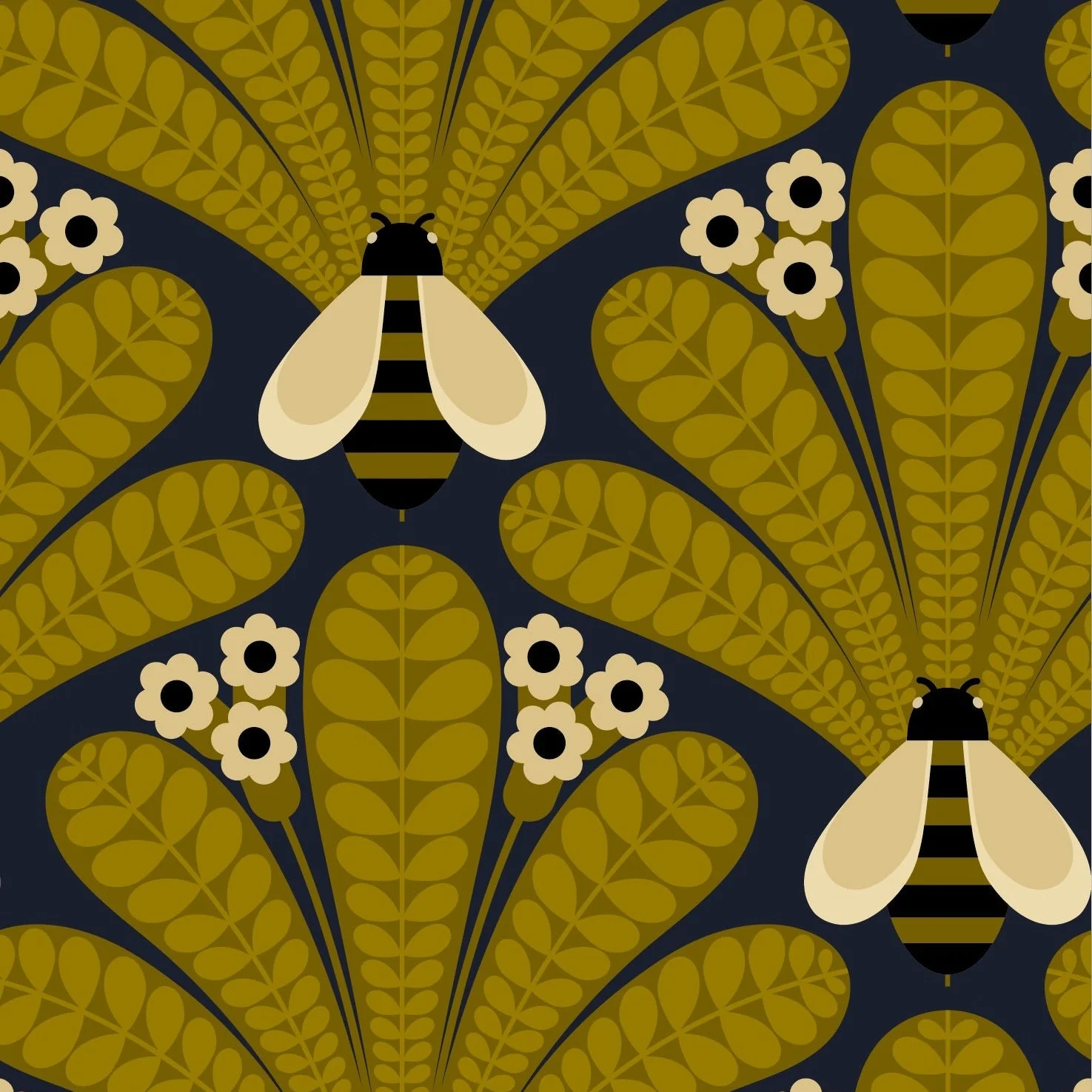 Honey-Bee Lichen Wallpaper - Image 2