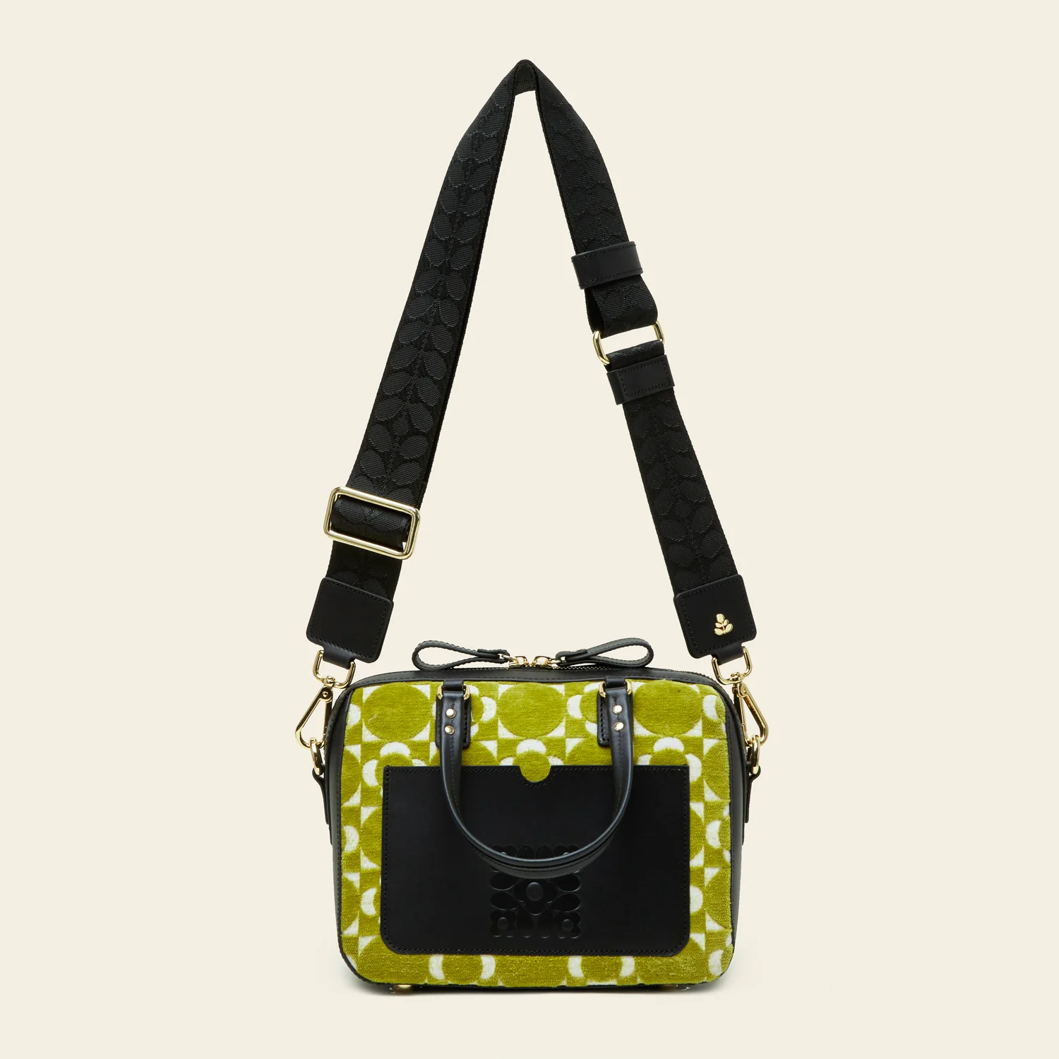 Iris Handbag - Retro Tile Seagrass - Image 4