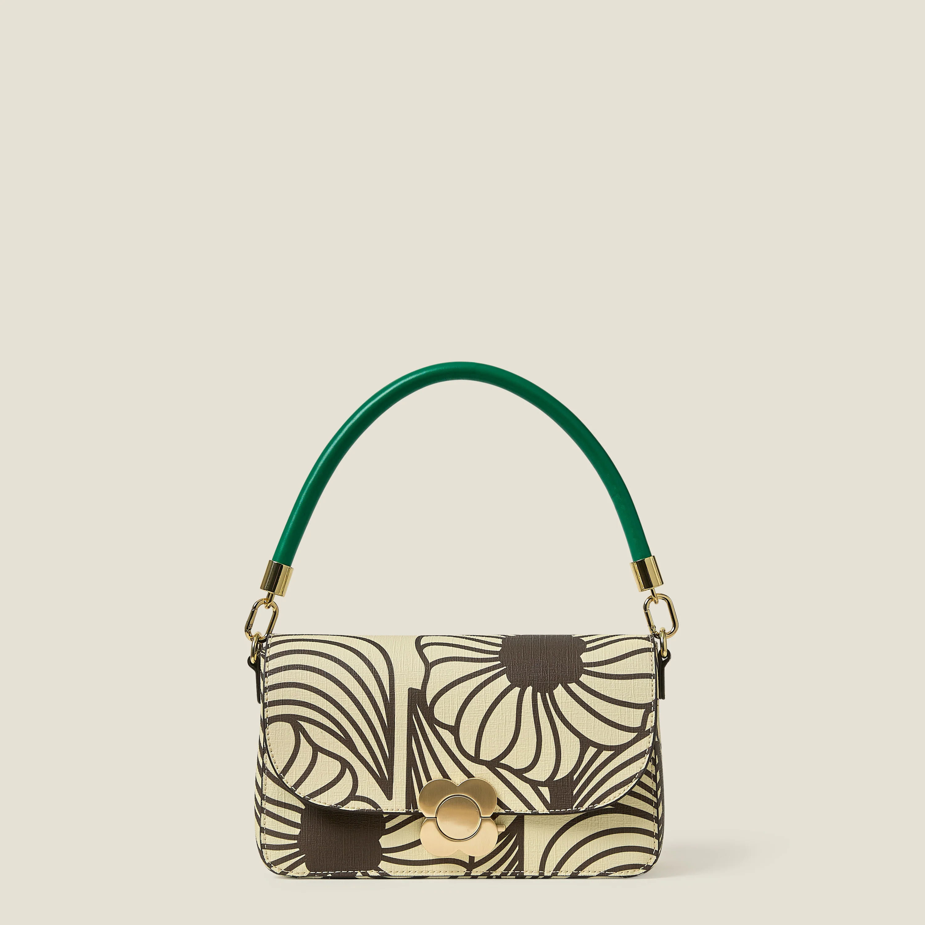 Leather Shoulder Strap - Emerald - Image 2