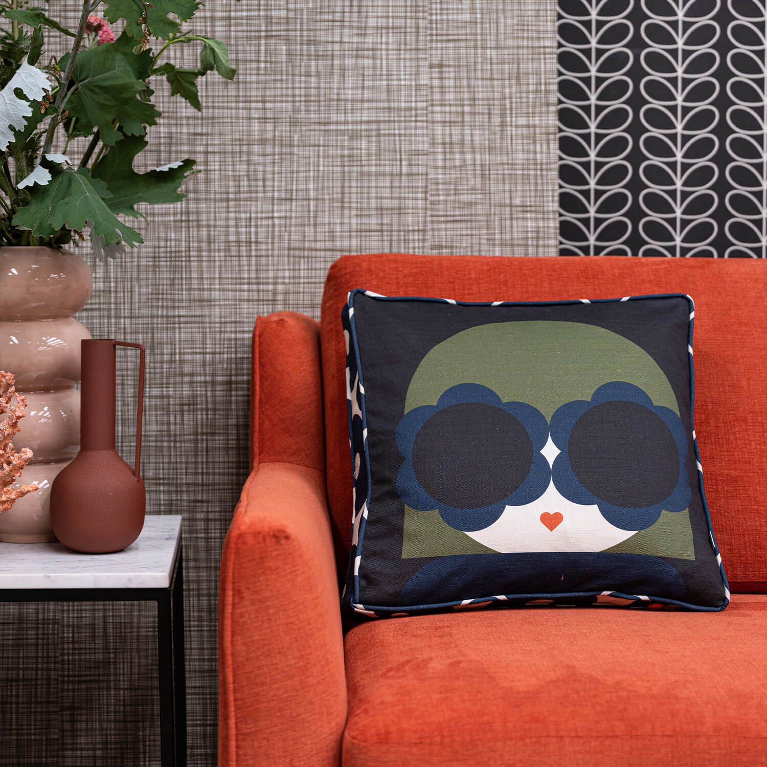 Lola Navy Cushion - Image 2