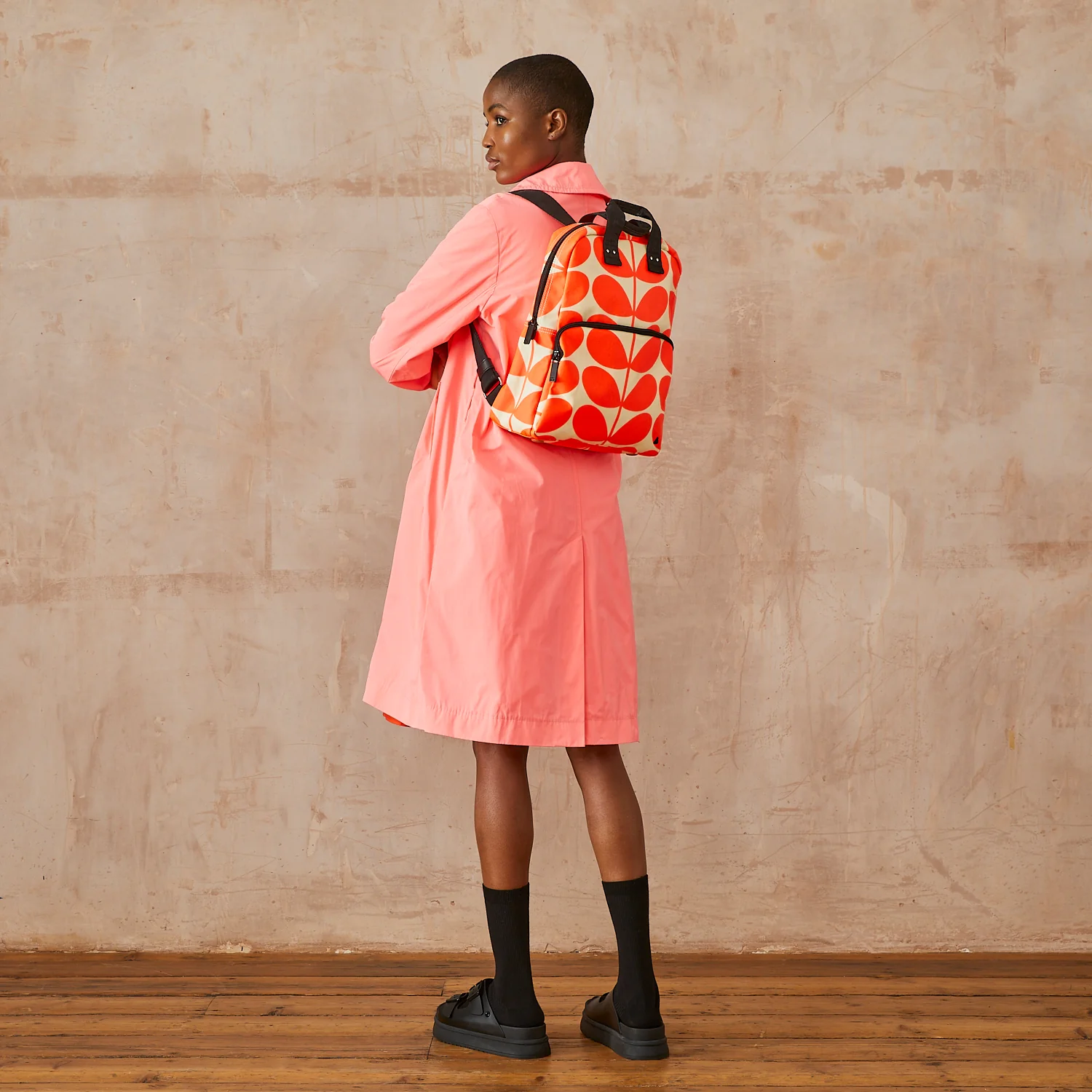 Lotta Backpack - Solid Stem Neon Orange - Image 2