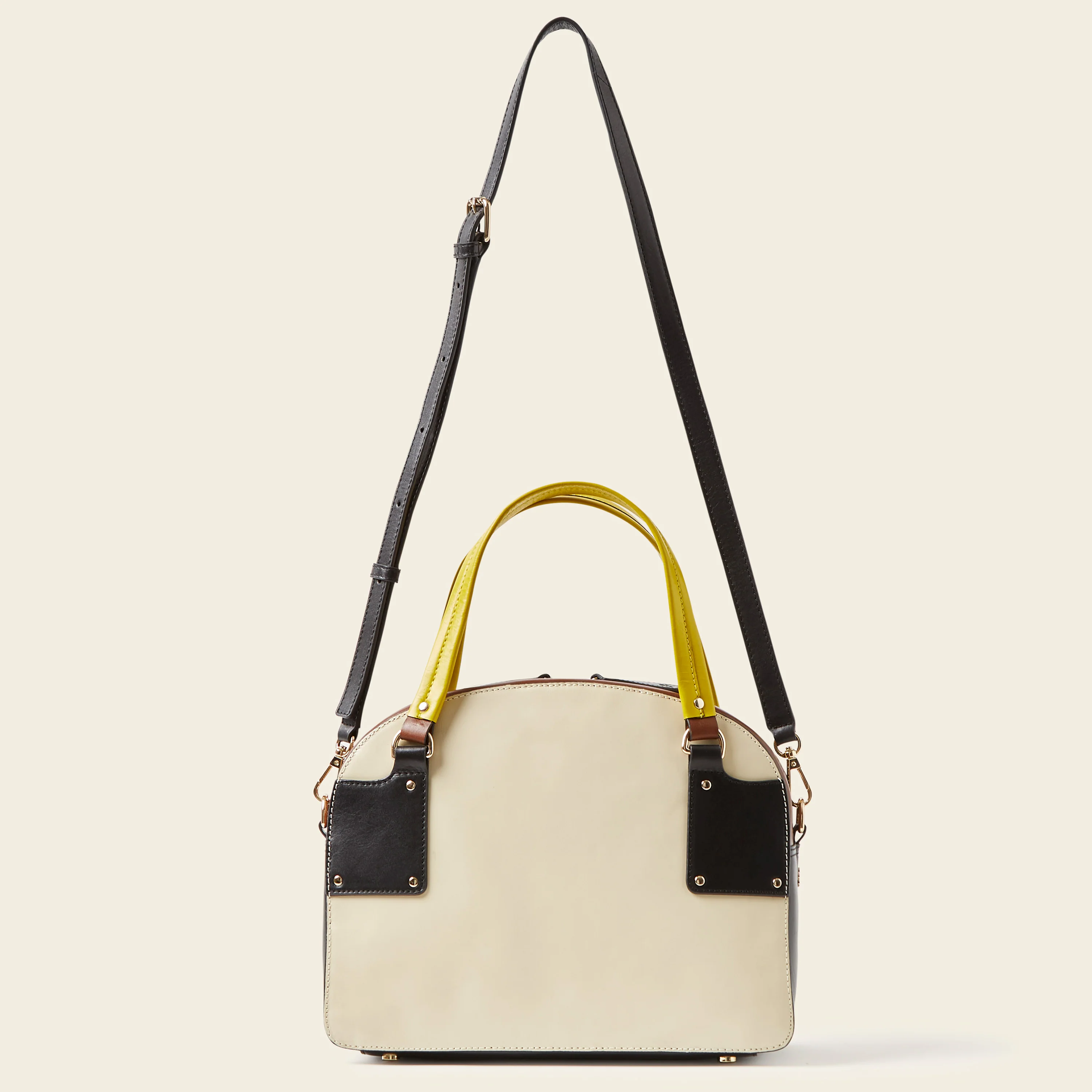 Luna Bowling Bag - Cream Punched Flower - Image 4