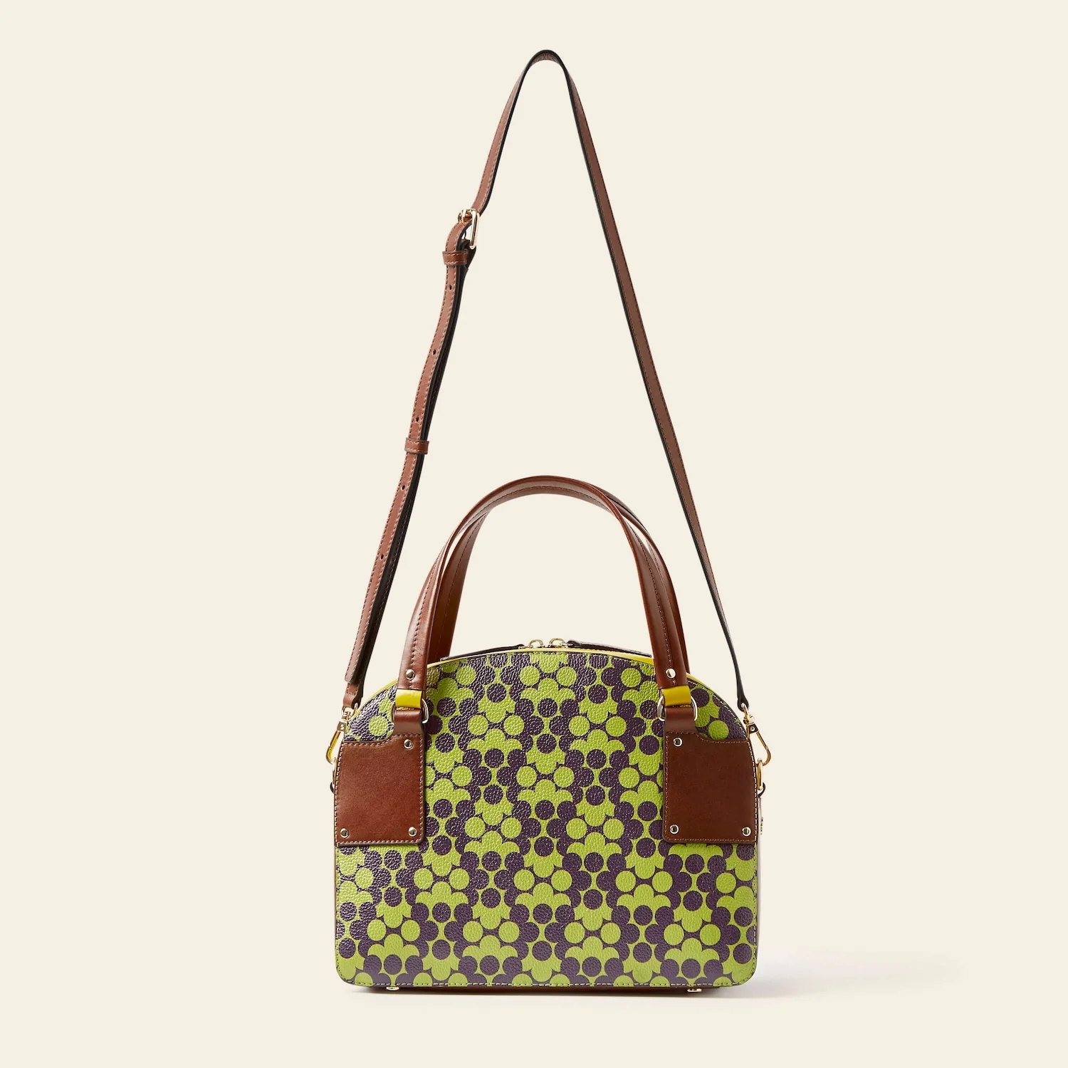 Luna Bowling Bag - Purple Puzzle Flower - Image 4
