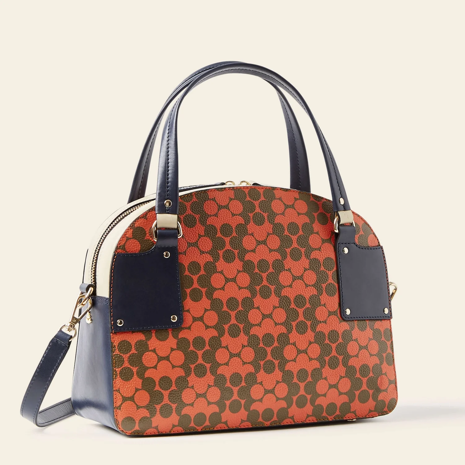 Luna Bowling Bag - Tomato Puzzle Flower - Image 3