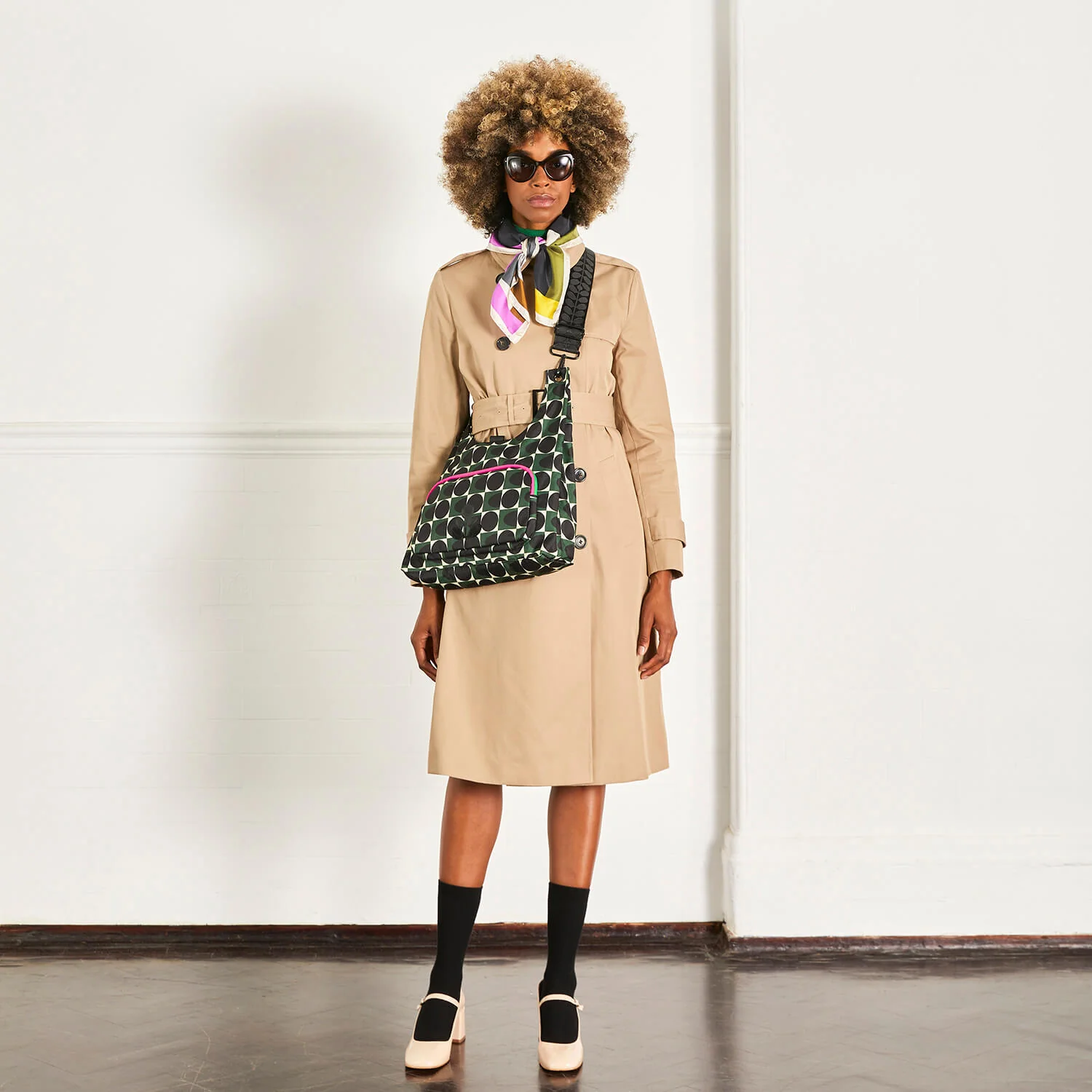 Midi Crossbody - Spot Square Forest - Image 2
