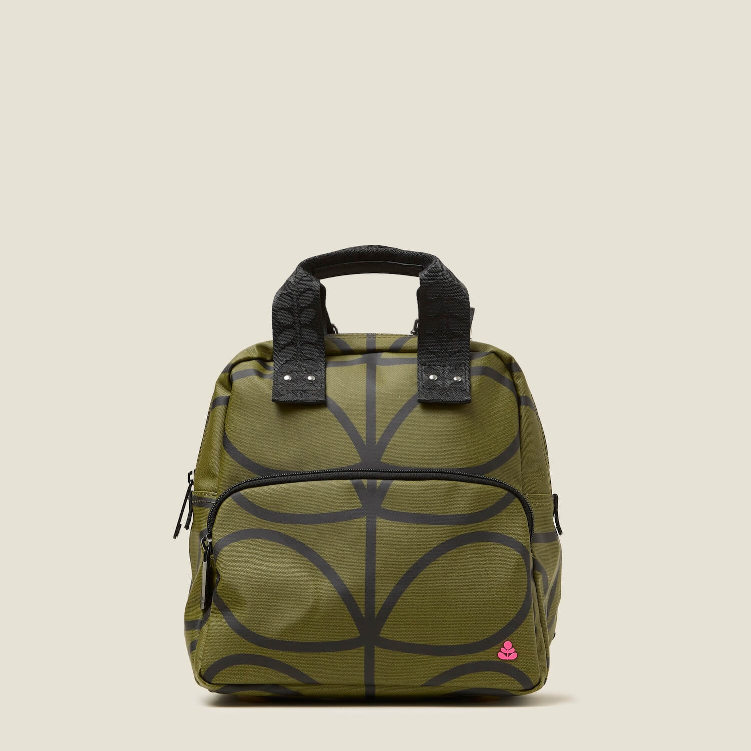 Mini Lotta Backpack - Giant Linear Stem Olive - Image 2