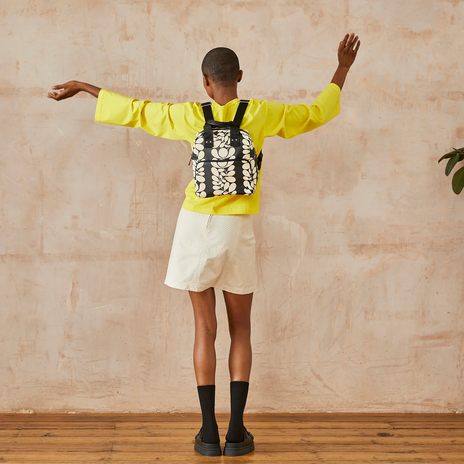 Mini Lotta Backpack - Sycamore Stripe Black - Image 2