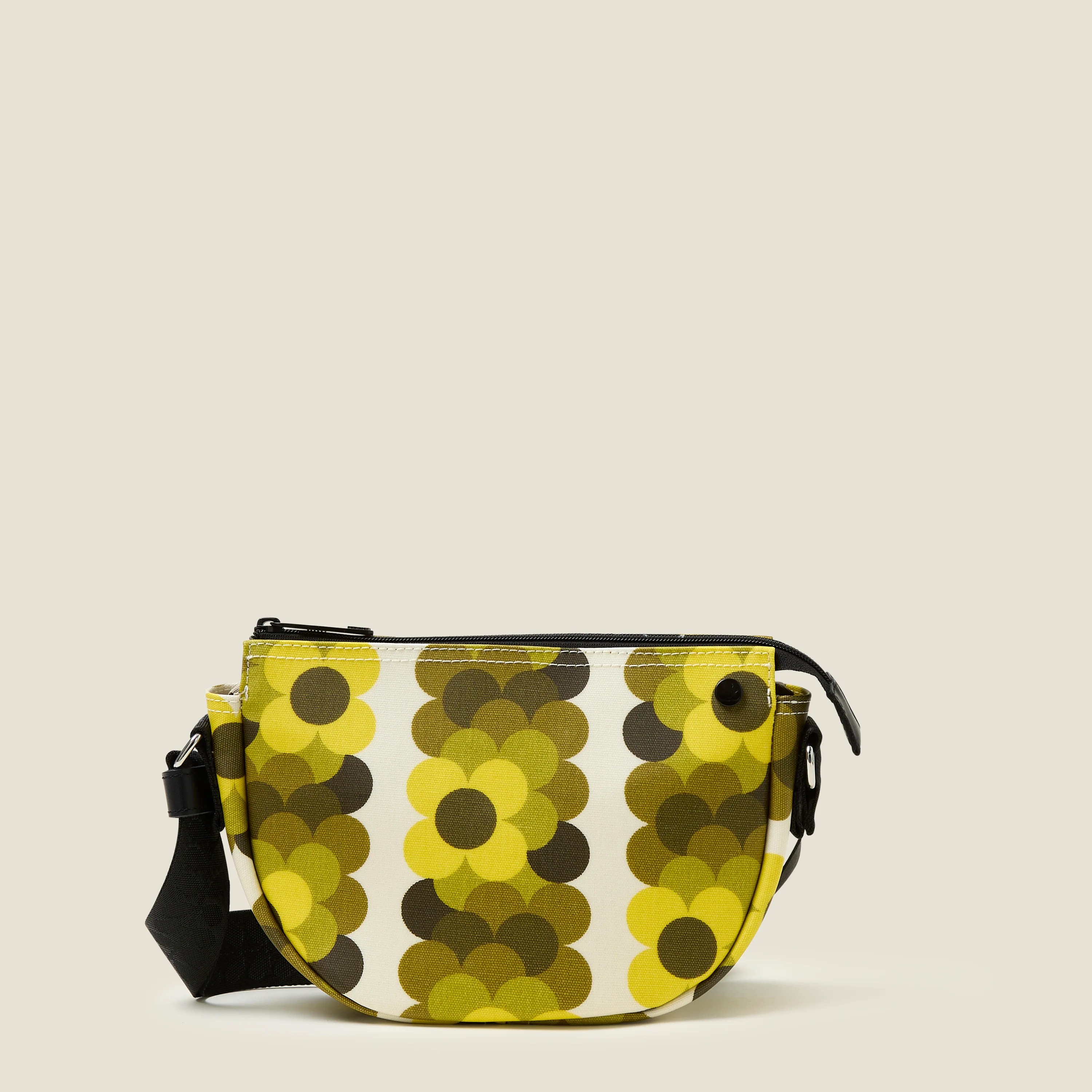 Mini Rounder Crossbody - Retro Flower Yellow - Image 2
